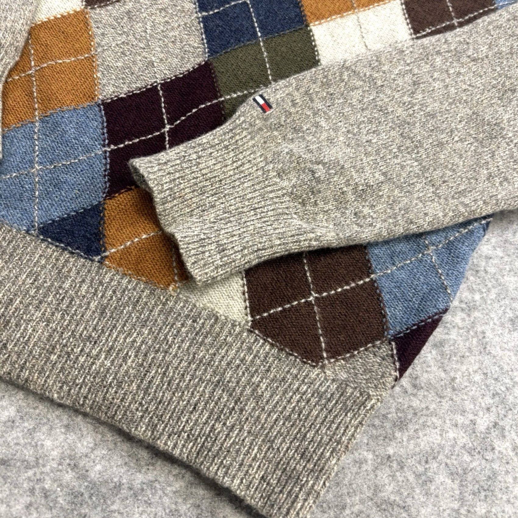 Tommy Hilfiger Tommy Hilfiger XL Lambswool Argyle Jumper Mens - Vintage Used Size US XL / EU 56 / 4 - 3 Thumbnail