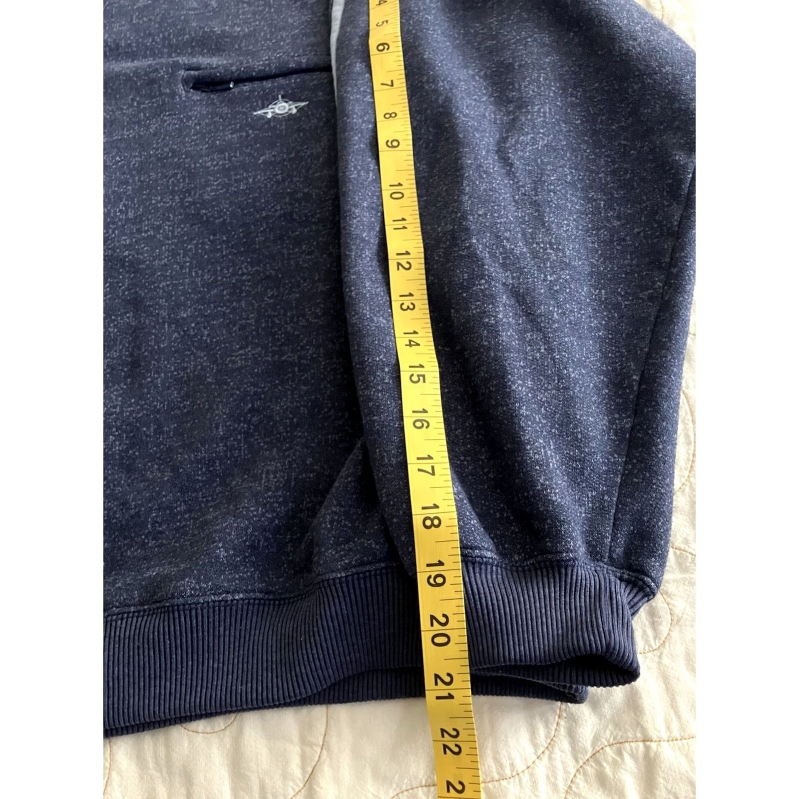 Vintage VINTAGE Greenline International Sweater Mens Size L Blue Striped Zip Pocket Pullover Pockets Shirts Size US L / EU 52-54 / 3 - 6 Thumbnail
