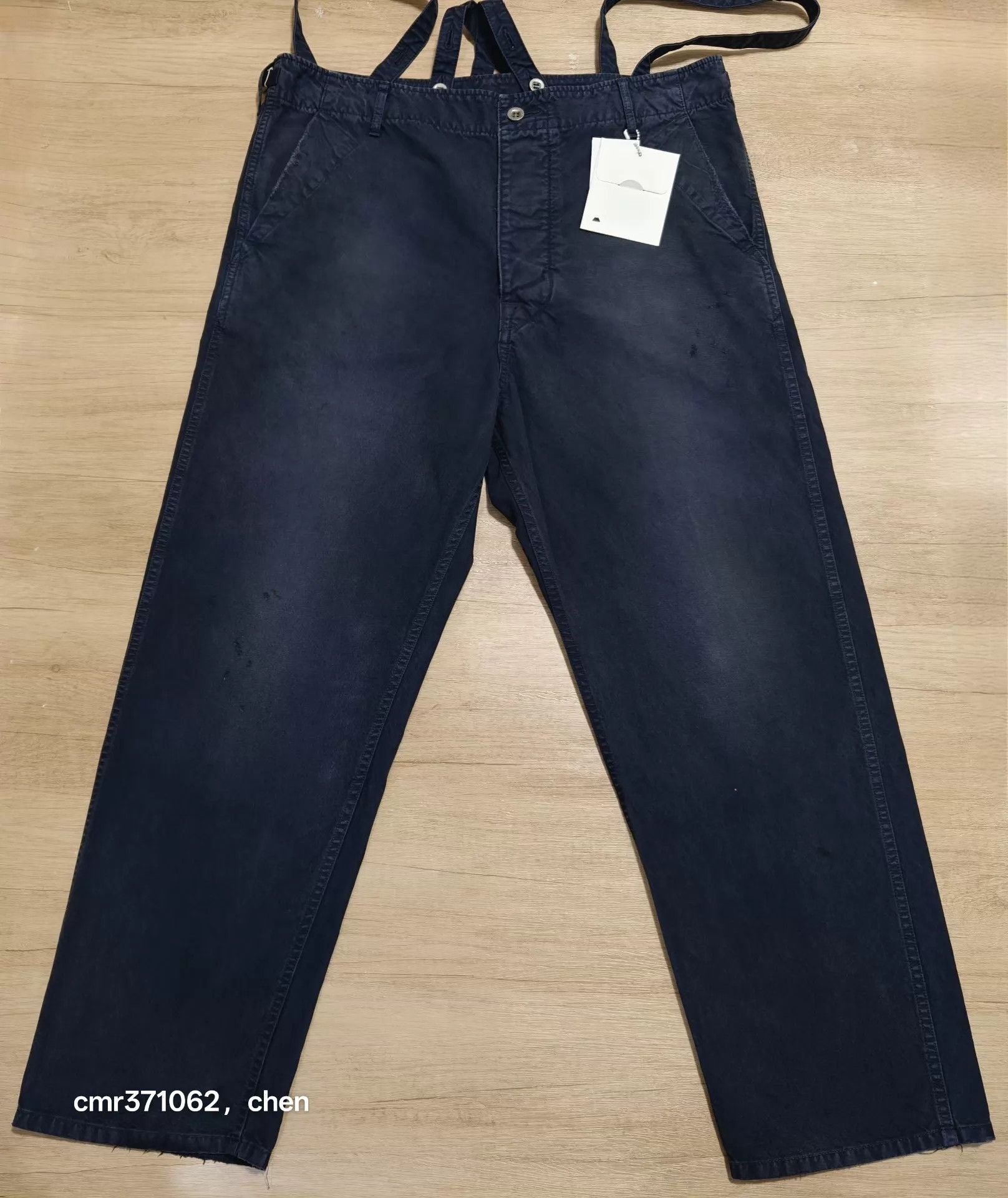 Visvim VISVIM 23SS ALPER BRACES CHINO CRASH Navy 2 Chinos Size US 32 / EU 48 - 1 Thumbnail
