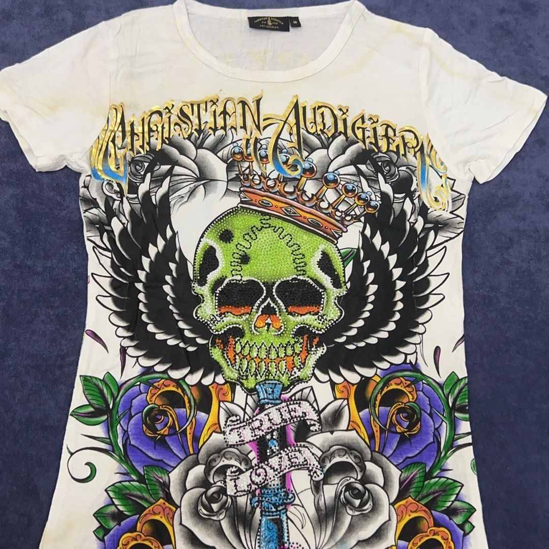 Christian Audigier Christian audigier ed hardy printed skull t shirt Size US M / EU 48-50 / 2 - 1 Preview