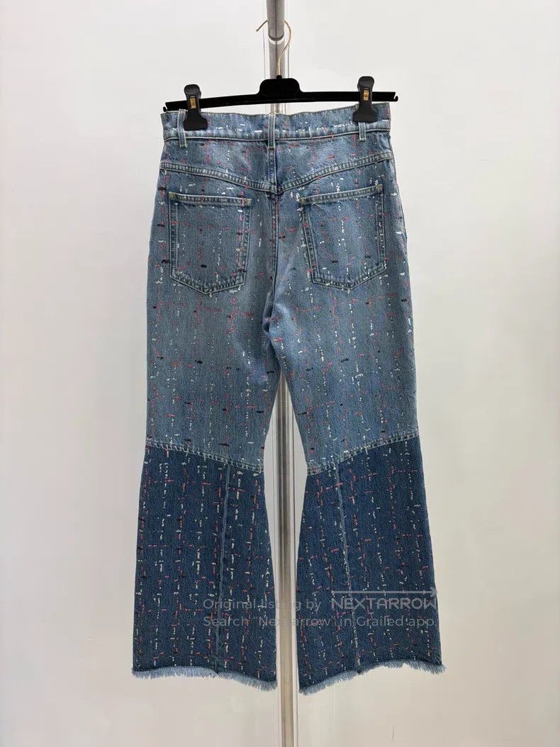 Chanel Chanel Dakar show stud beaded sequin jeans Size 42" / US 20 - 2 Thumbnail