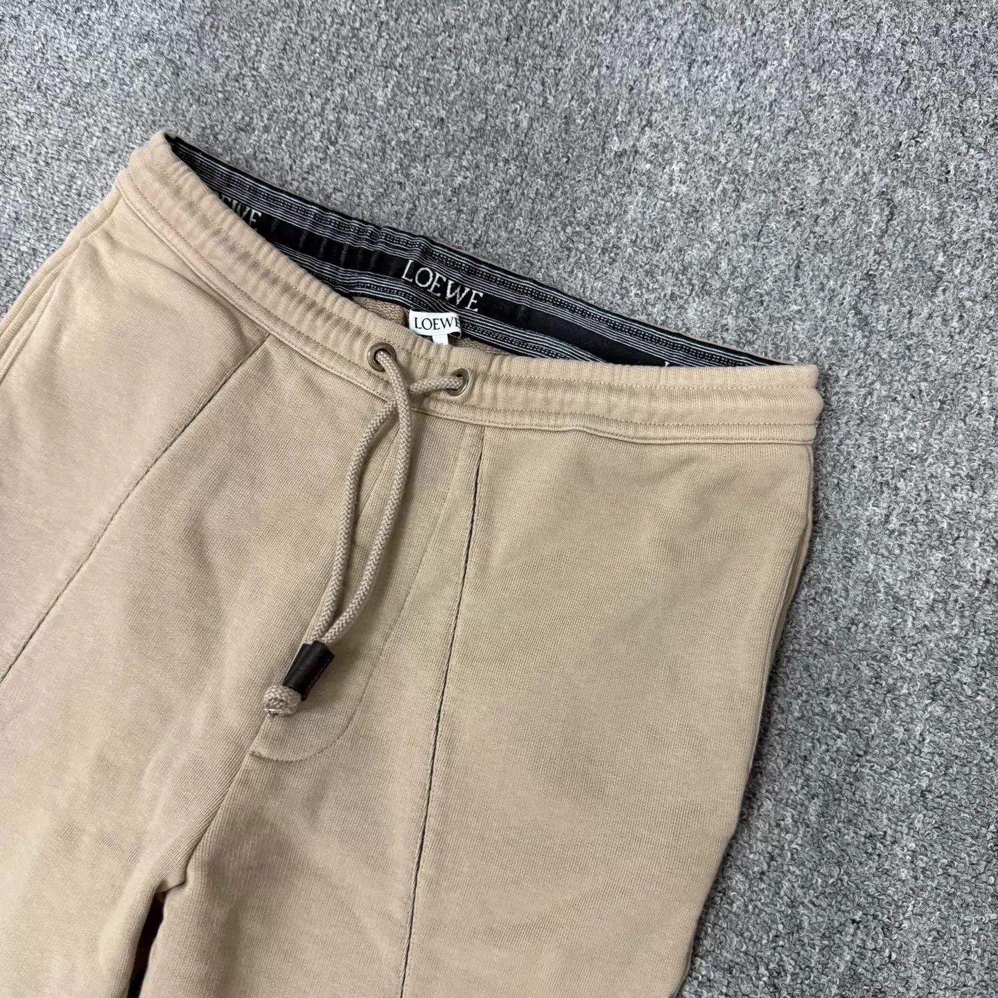 Louis Vuitton Loewe Khaki Colorblocked Leather Logo Pant S 99new Size US 28 / EU 44 - 3 Thumbnail
