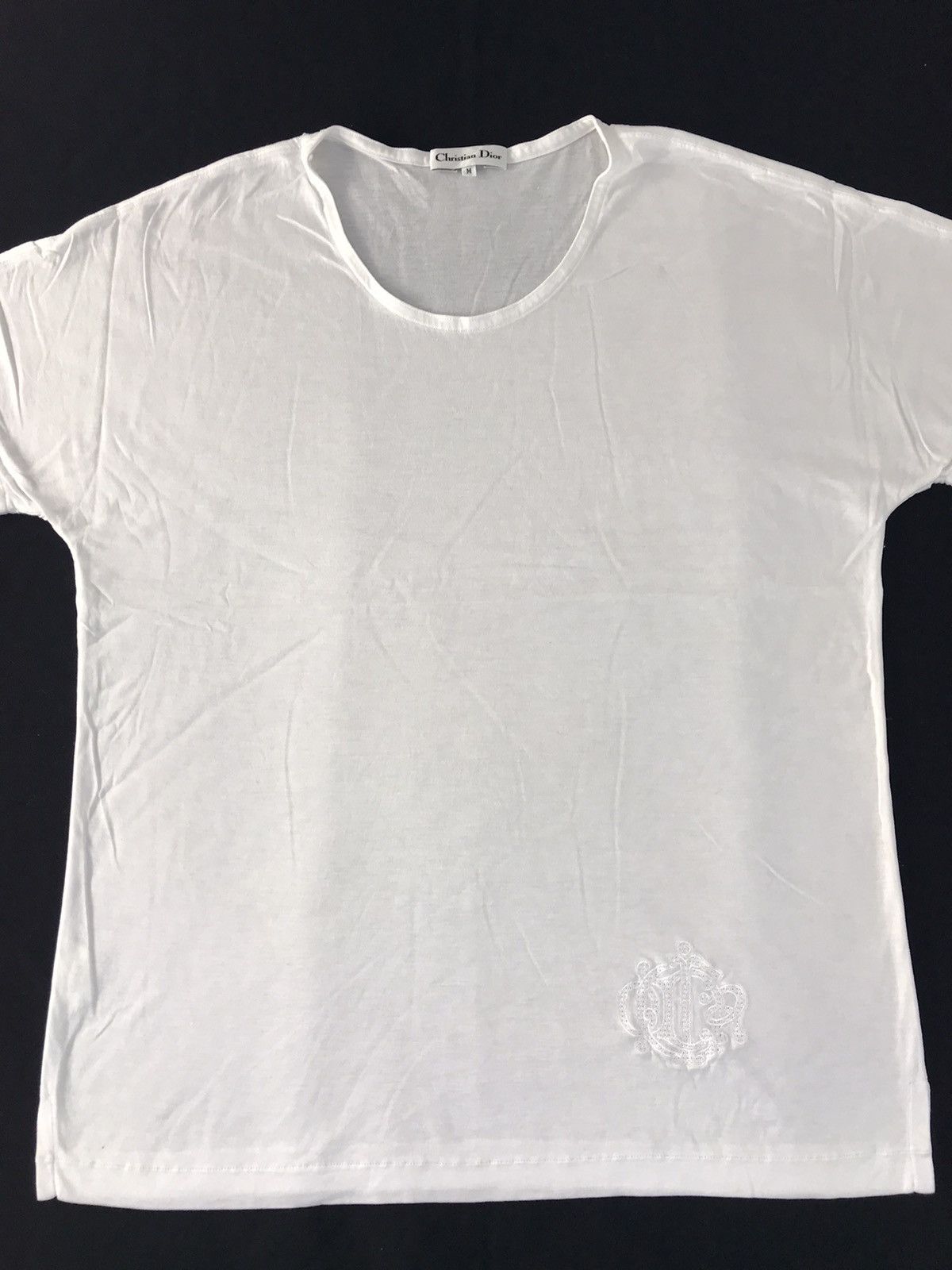Christian Dior Monsieur Vintage 90s Christian Dior White Inner Thin Tee Unisex Wear Size US S / EU 44-46 / 1 - 3 Thumbnail