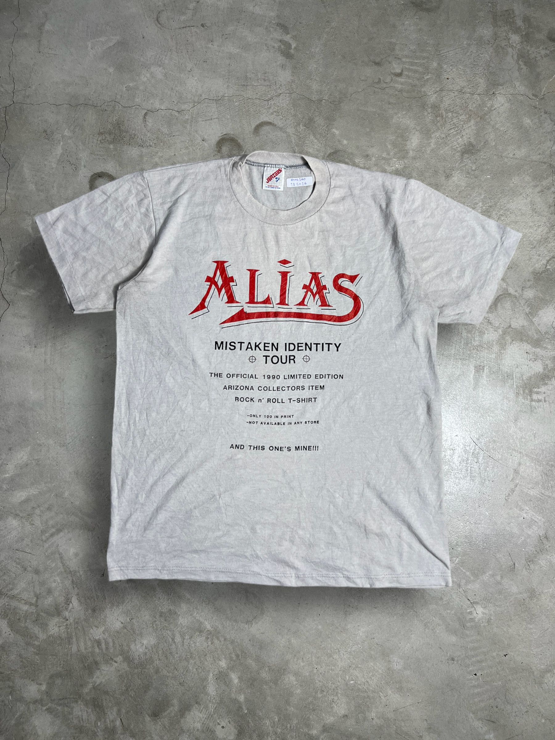 Band Tees × Vintage Vintage 90s Alias Mistaken Identity Tour Tee (M) GTME240 Size US M / EU 48-50 / 2 - 1 Thumbnail