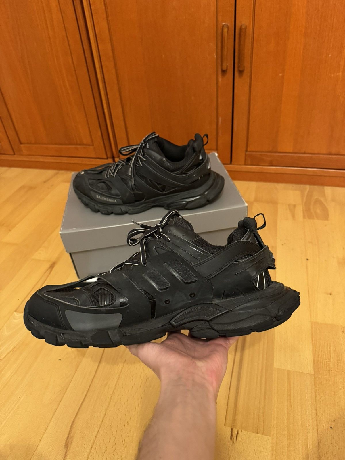 Balenciaga Balenciaga Triple Black Track Size US 14 / EU 47 - 4 Thumbnail