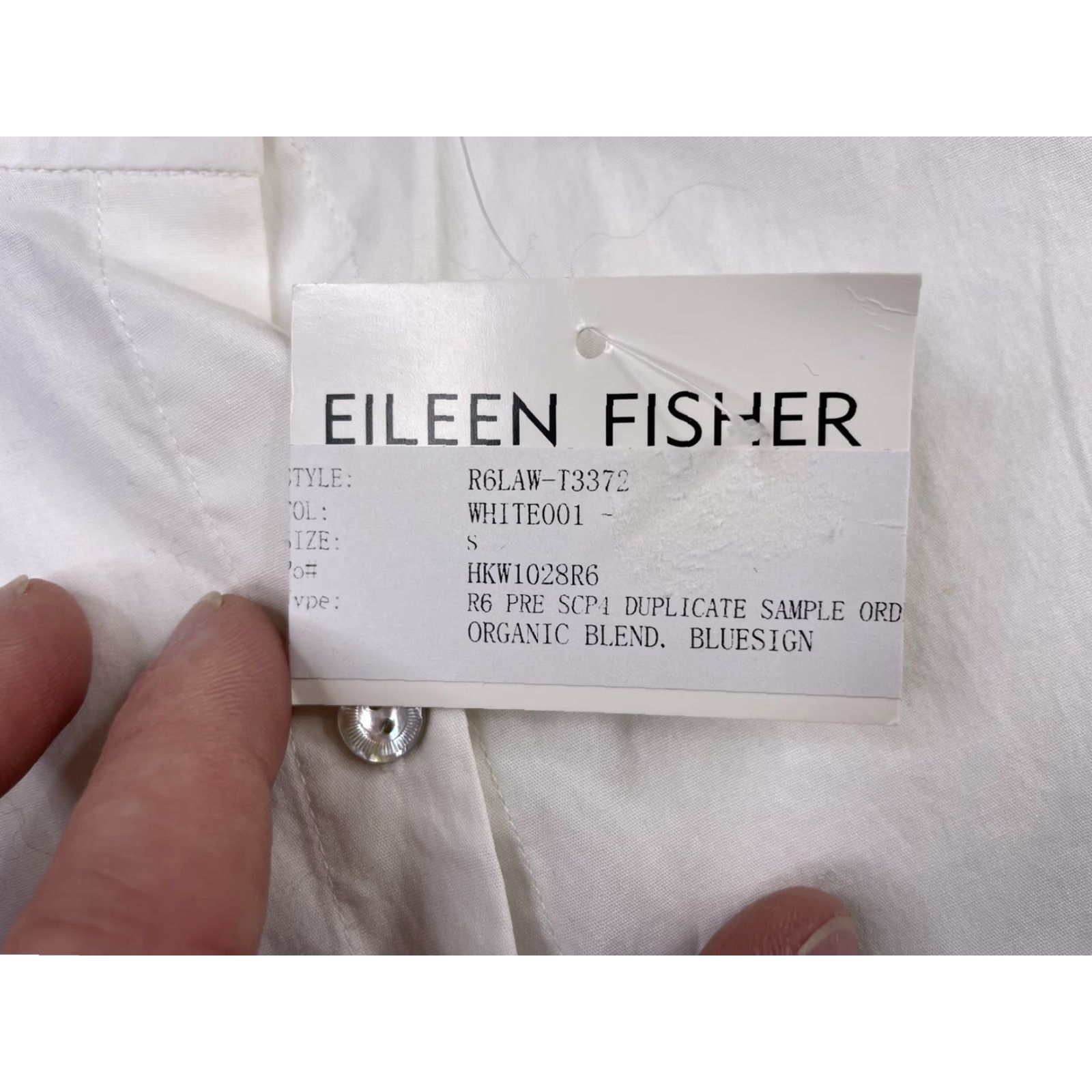 Eileen Fisher NWT Eileen Fisher Women's Long Sleeve Button Down Shirt Dress White Size Small Shirt Dress Womens Size S / US 4 / IT 40 - 4 Thumbnail