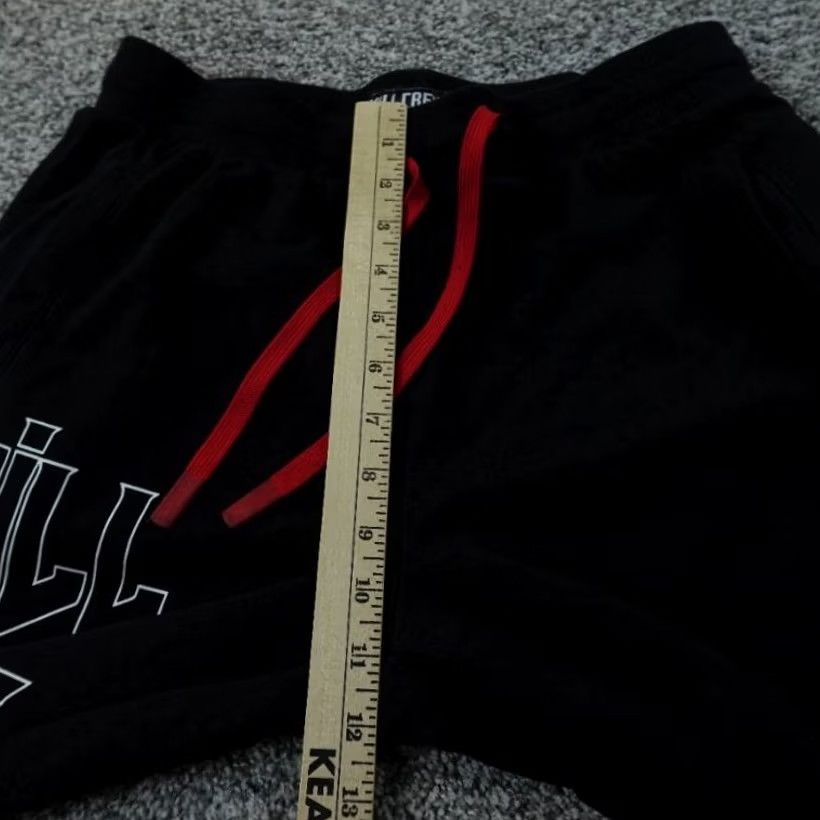 Vintage Kill Crew Sweatpants Mens S Black Red Graphic Jogger Pants Drawstring Athletic Size US 29 - 6 Thumbnail