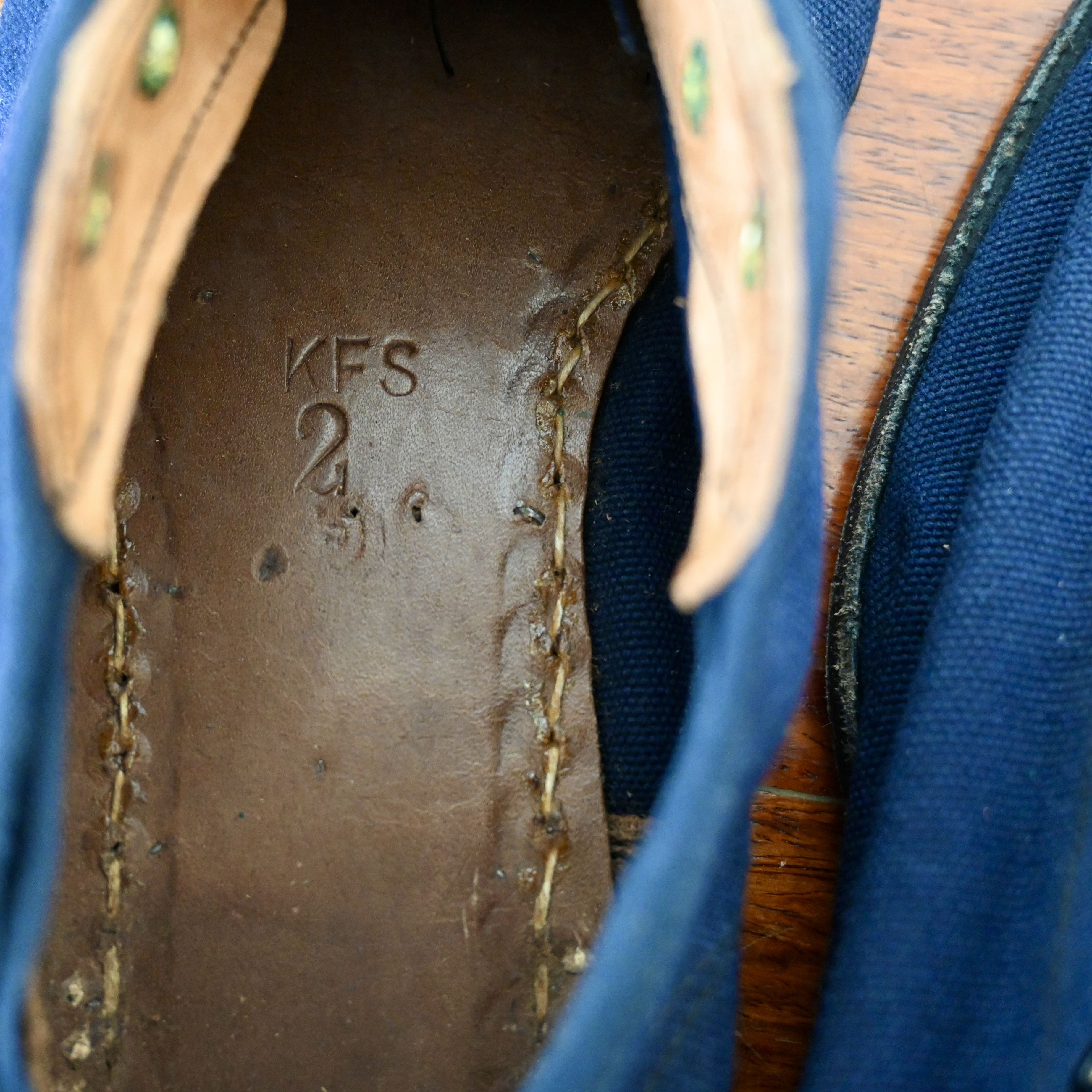 Vintage RARE, 1920s-30s Swedish Military canvas "gym trainer", 42 Size US 8.5 / EU 41-42 - 13 Thumbnail