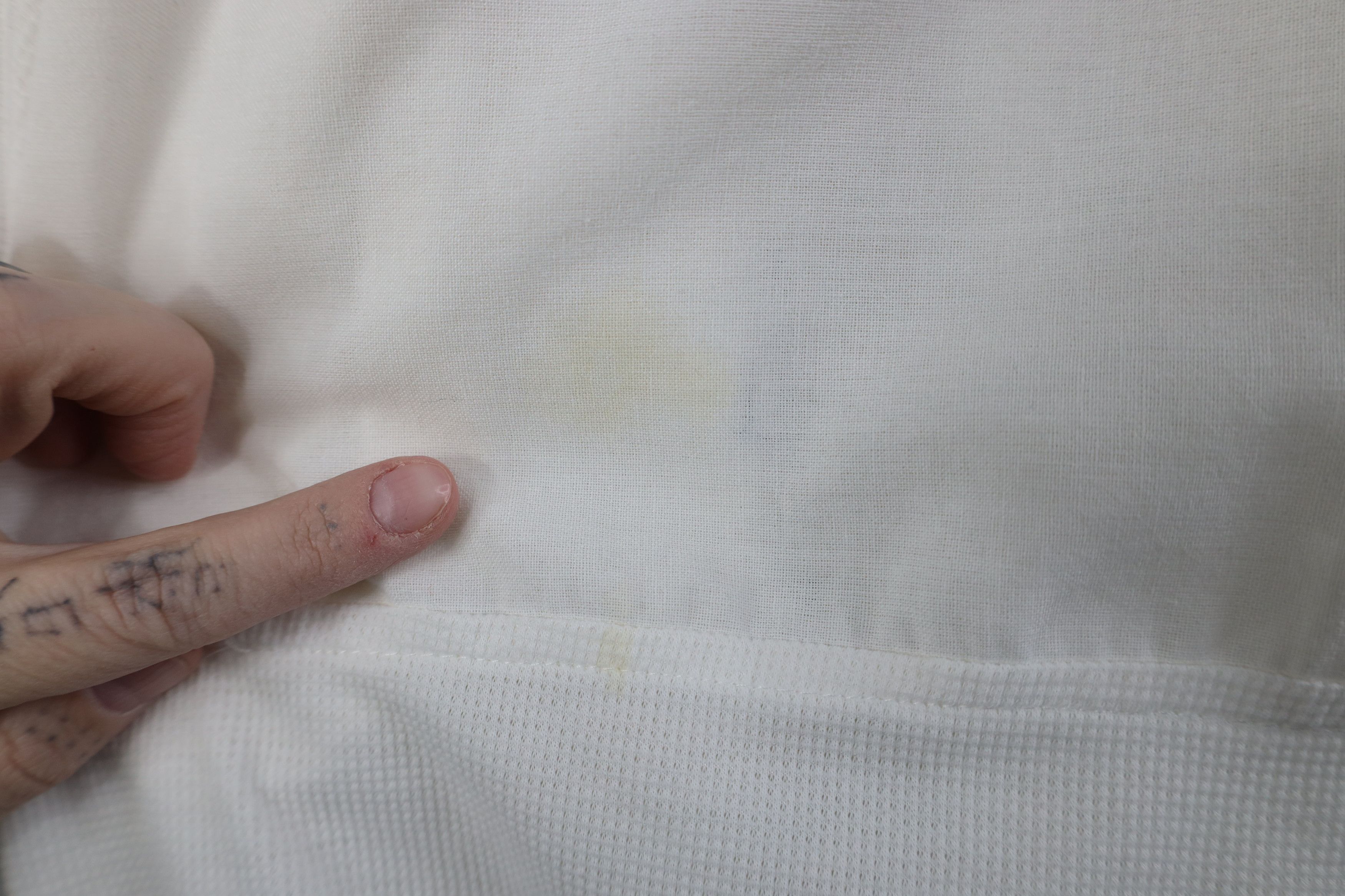 Vintage Vintage 90s Streetwear Knit Pullover Polo Shirt White Size US XL / EU 56 / 4 - 4 Thumbnail