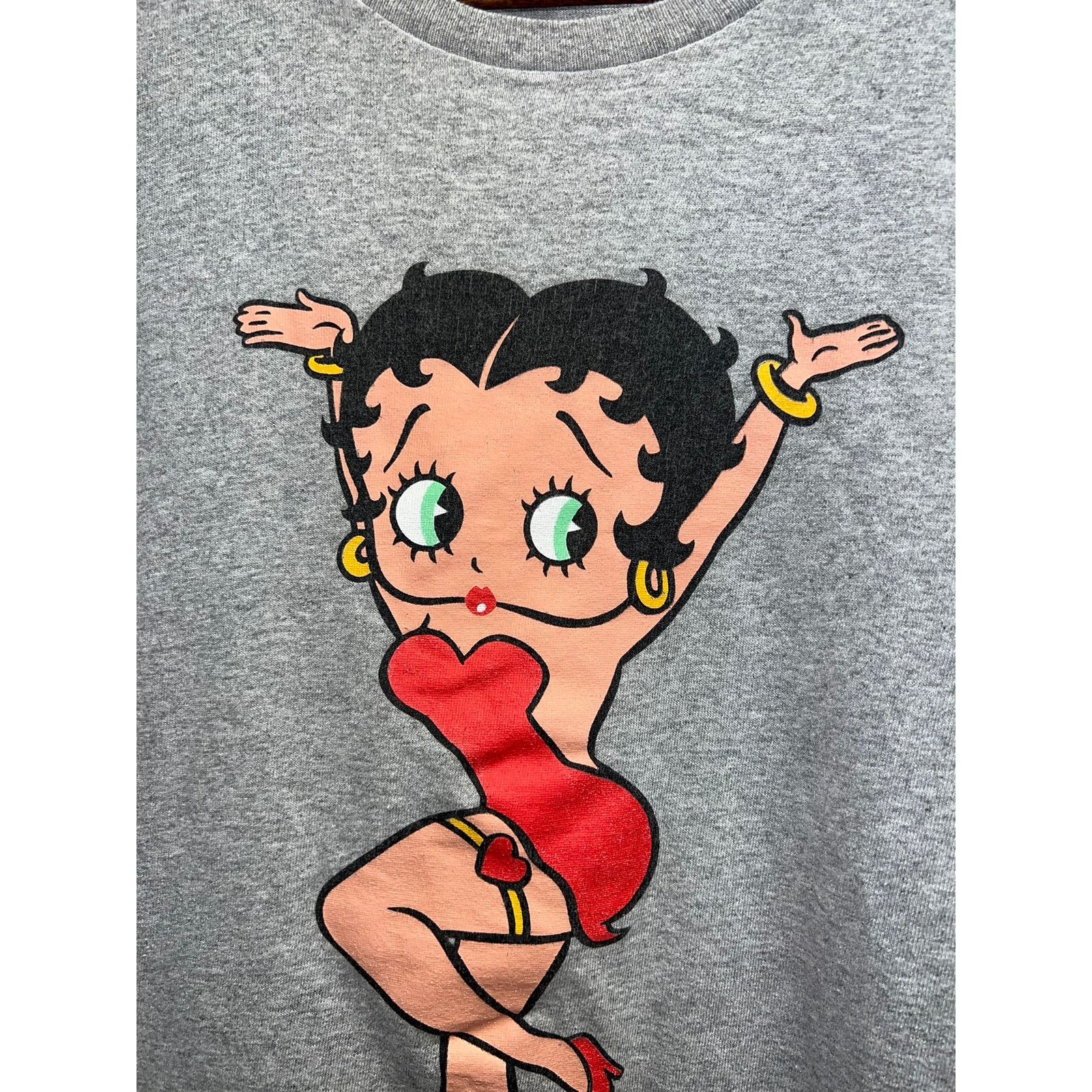 Delta Vintage Betty Boop Shirt Cartoon Character Delta Gray Tee L Size US L / EU 52-54 / 3 - 3 Thumbnail