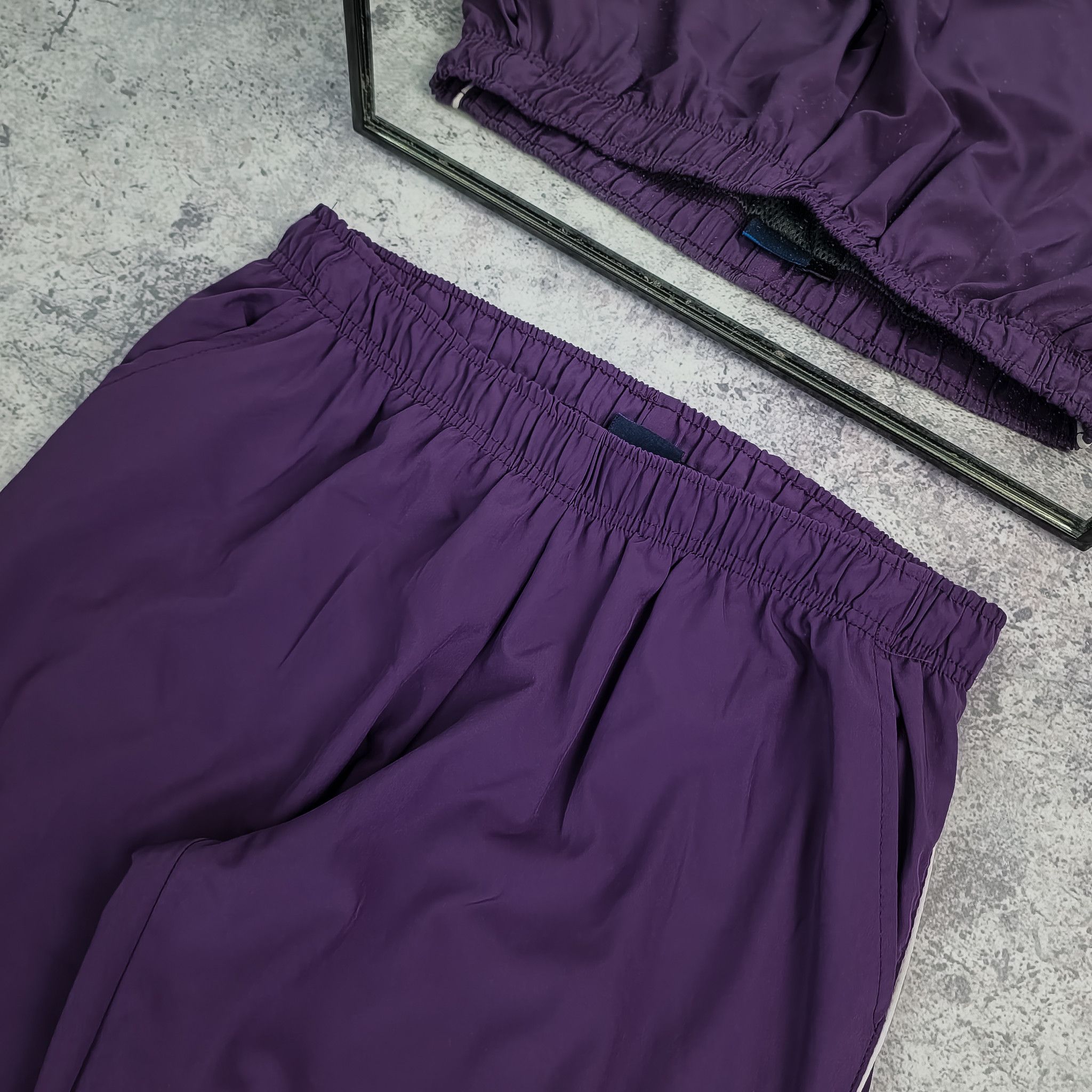 Vintage nylon track pants Size US 32 / EU 48 - 2 Thumbnail
