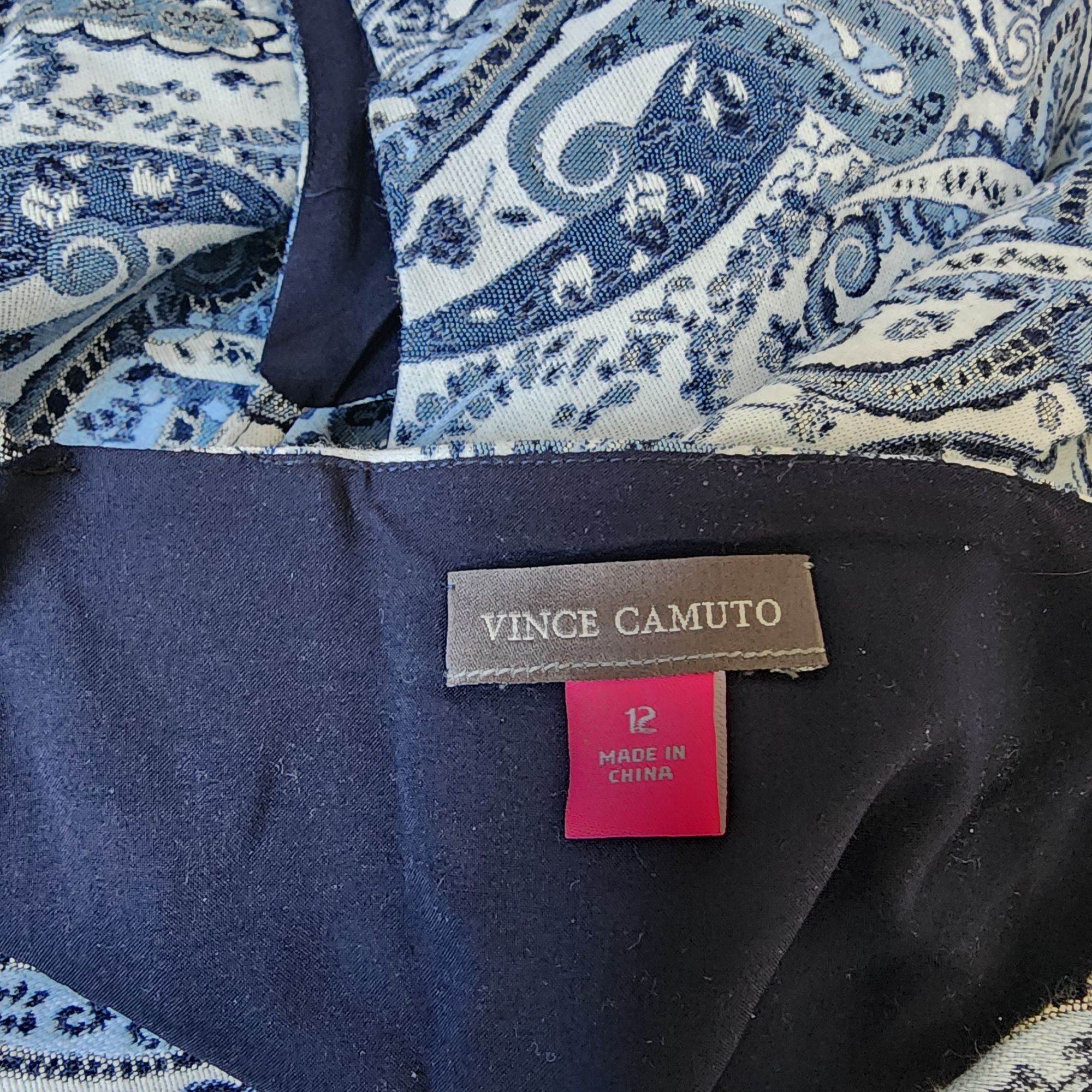 Vince Camuto Vince Camuto Paisley SunDress Side zip Womens size 12 Size XL / US 12-14 / IT 48-50 - 4 Thumbnail