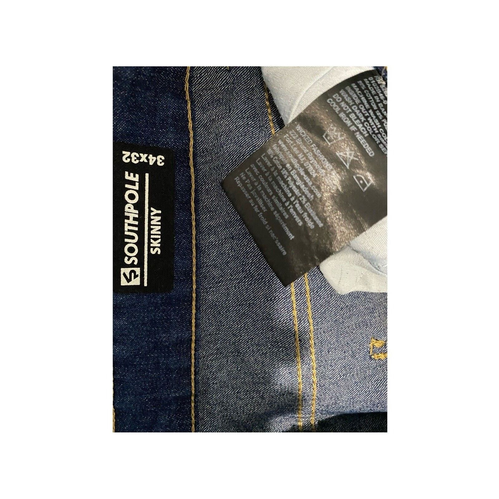 Southpole Southpole Moto Skinny Fit Jeans W34 Size US 34 / EU 50 - 3 Thumbnail