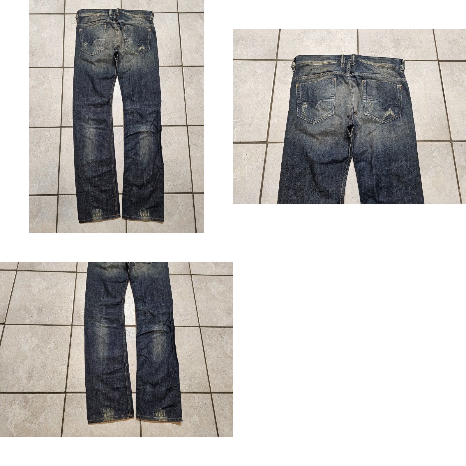 Diesel USED DIESEL SAFADO 0608C DENIM JEANS PANTS SZ W30 L32 MEN JEANS BLUE 30x32 REGULAR 44 INCH OUTSIDE LEG OLD SCHOOL 90s? Size US 30 / EU 46 - 8 Thumbnail