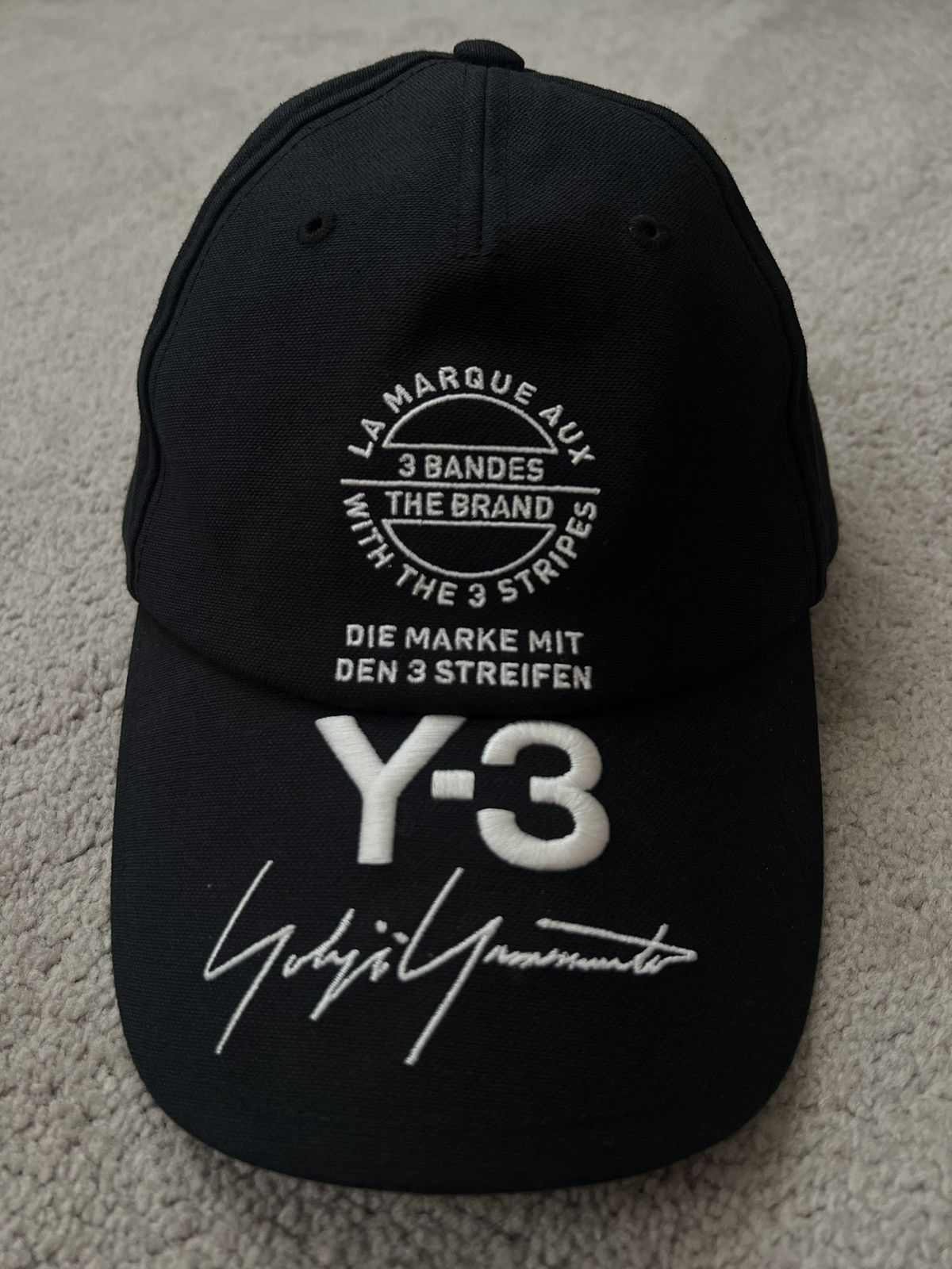 image of Y-3 Yohji Yamamoto Cap Black Adidas, Men's