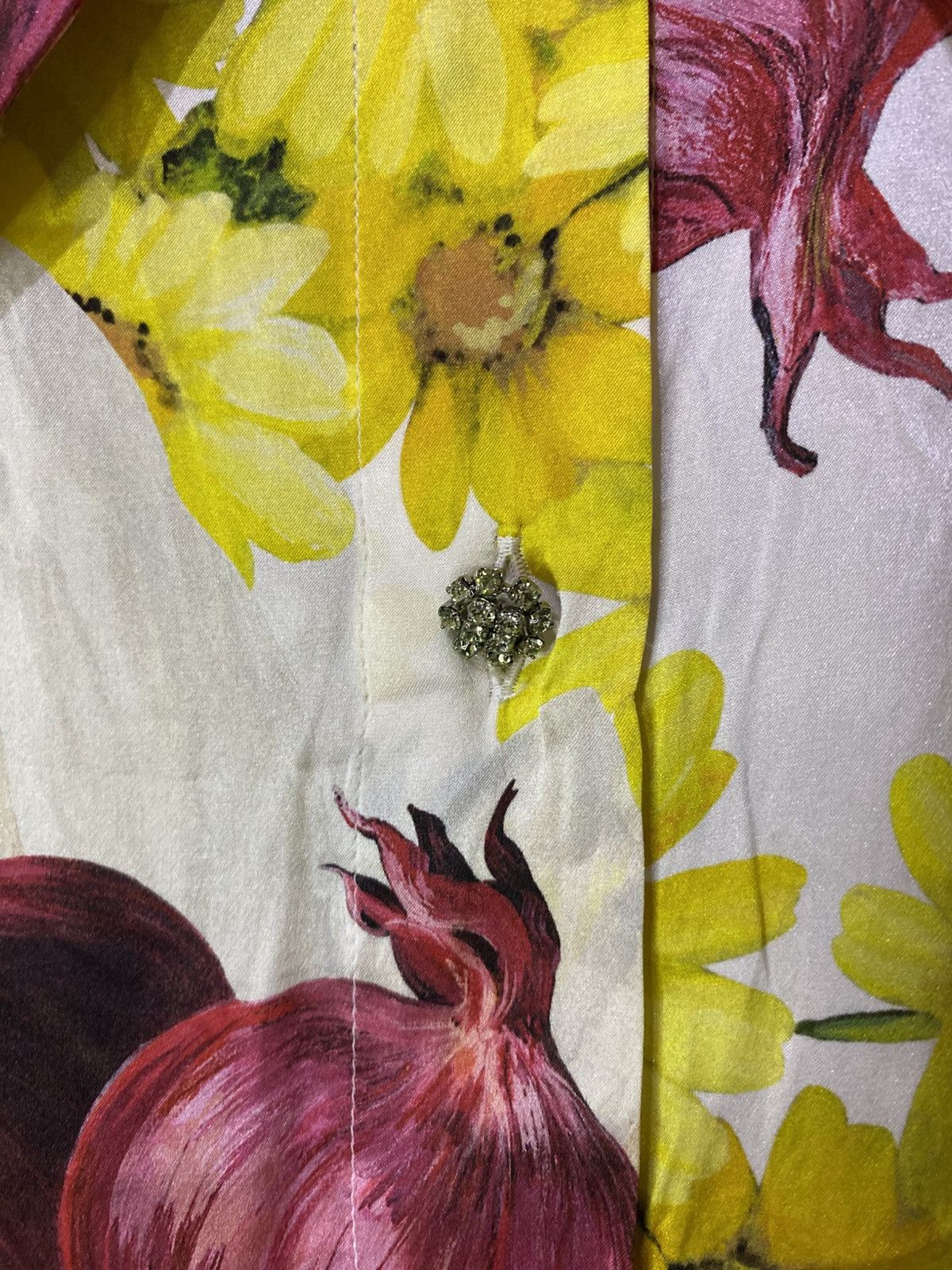 Dolce & Gabbana SS2012 Dolce & Gabbana Onion Printed Silk Shirt Size S / US 4 / IT 40 - 7 Thumbnail