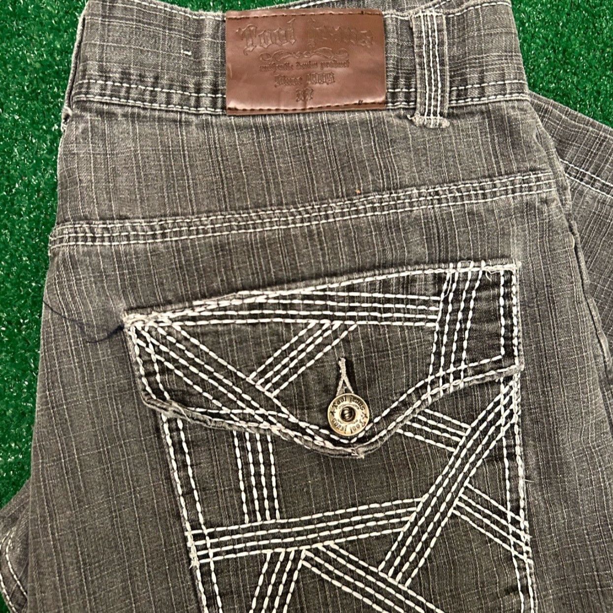 Vintage VINTAGE Y2K Tool Jean Baggy Hip Hop Skater Grunge Jeans Shorts Men 36 Jorts JNCO Jinzu Gray Dark Pockets Brand Baseline Size US 36 / EU 52 - 4 Thumbnail