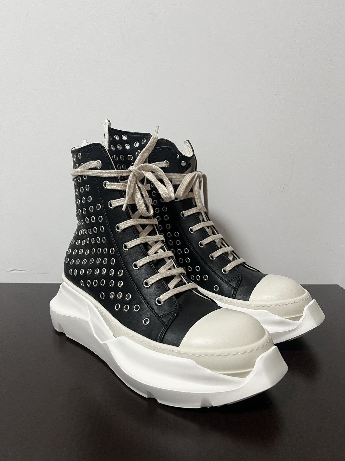 Rick Owens Drkshdw RICK OWENS ABSTRACT RAMONES SNEAKERS SZ42 Size US 9 / EU 42 - 5 Thumbnail