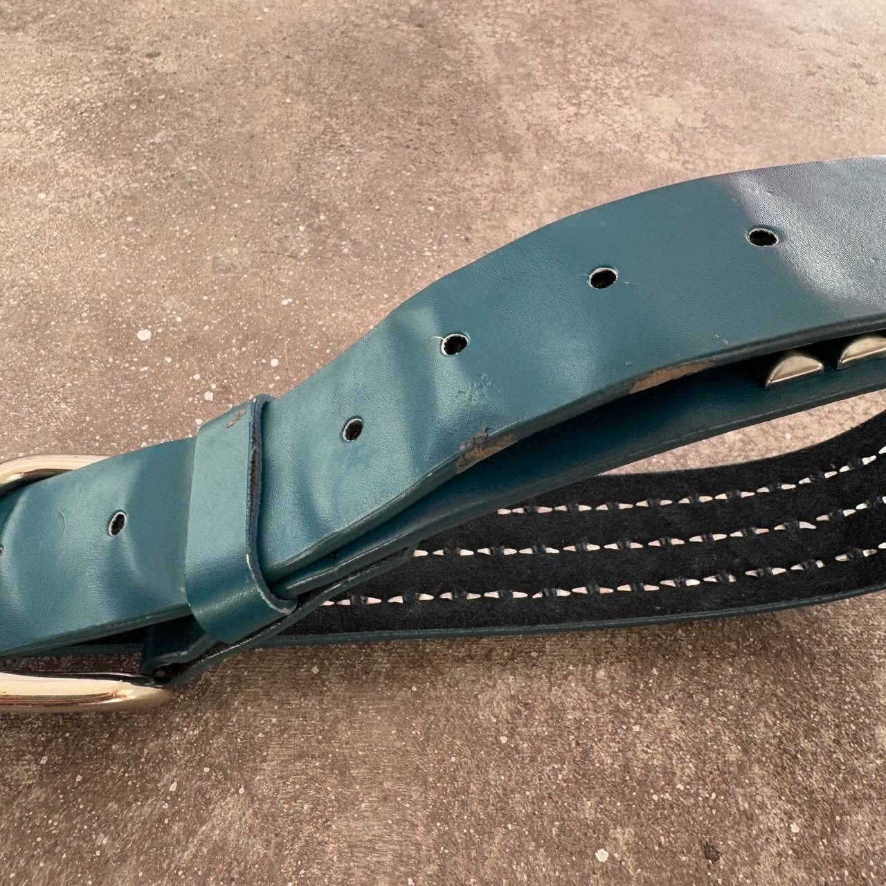 If Six Was Nine × Japanese Brand × Vintage Amazing Y2K Vintage 3 Raw Pyramid Belt Size ONE SIZE - 7 Thumbnail