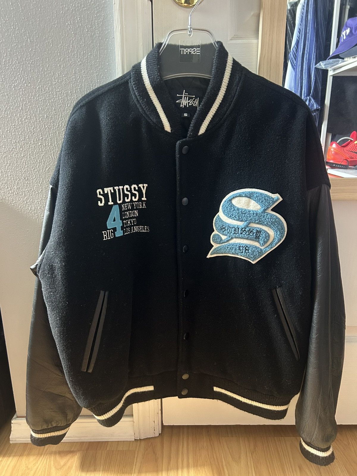 ジャケット・アウター stussy big4 STUSSY STUDIUM JACKET（BIG 4 CITY） - 古着屋 ｜ mushroom