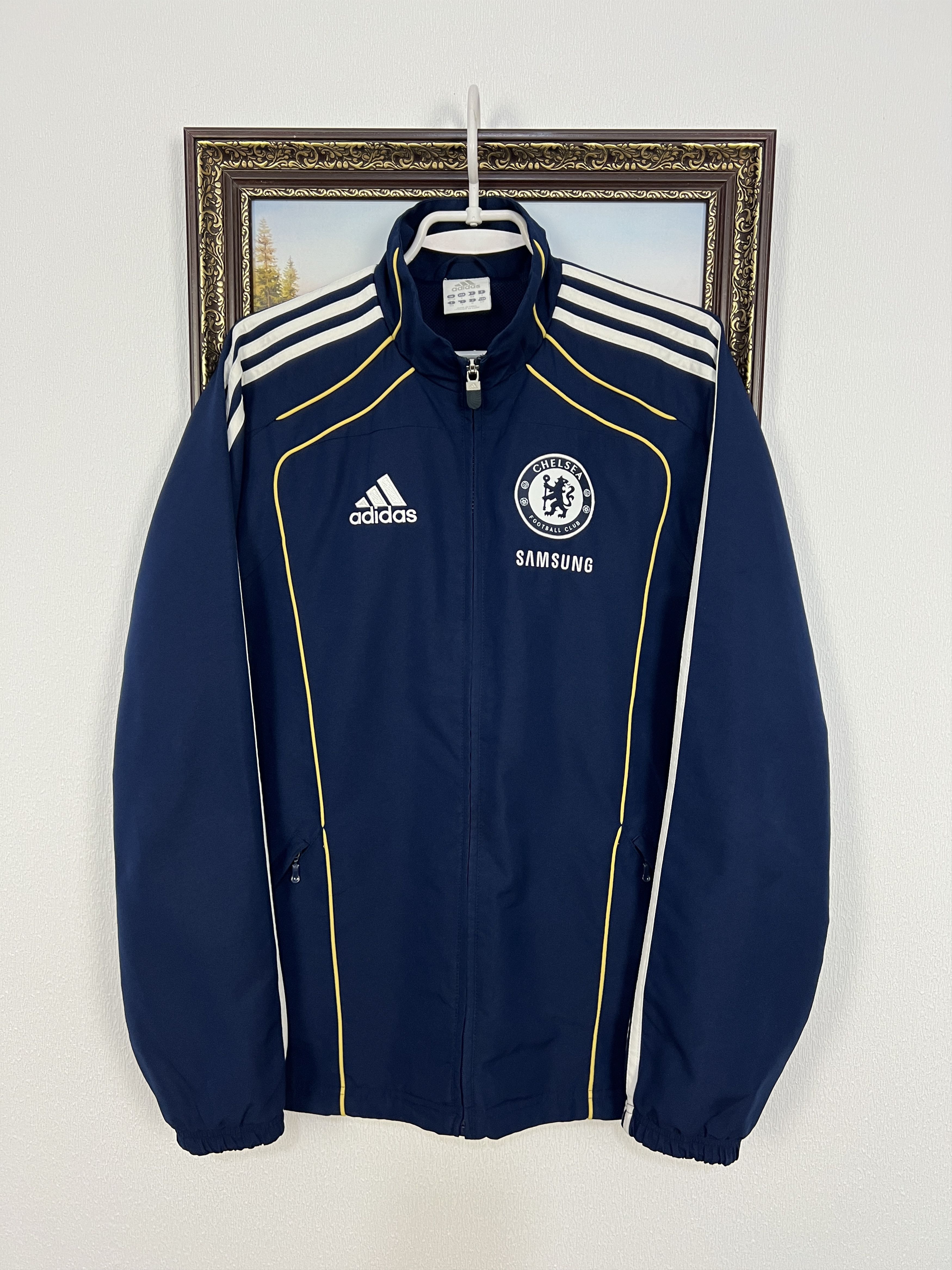 Adidas Vintage Adidas Chelsea Football Blue Jacket Soccer Size US S / EU 44-46 / 1 - 1 Thumbnail