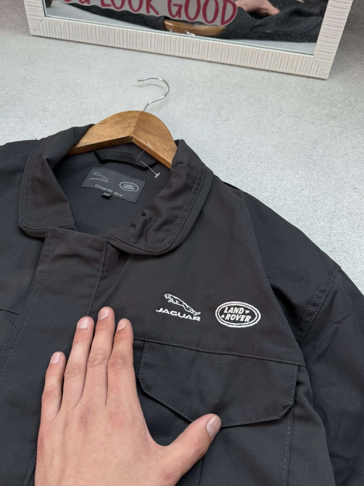 NASCAR Vintage Jaguar Land Rover Workwear Racing Jacket OverShirt Size US XXL / EU 58 / 5 - 4 Thumbnail