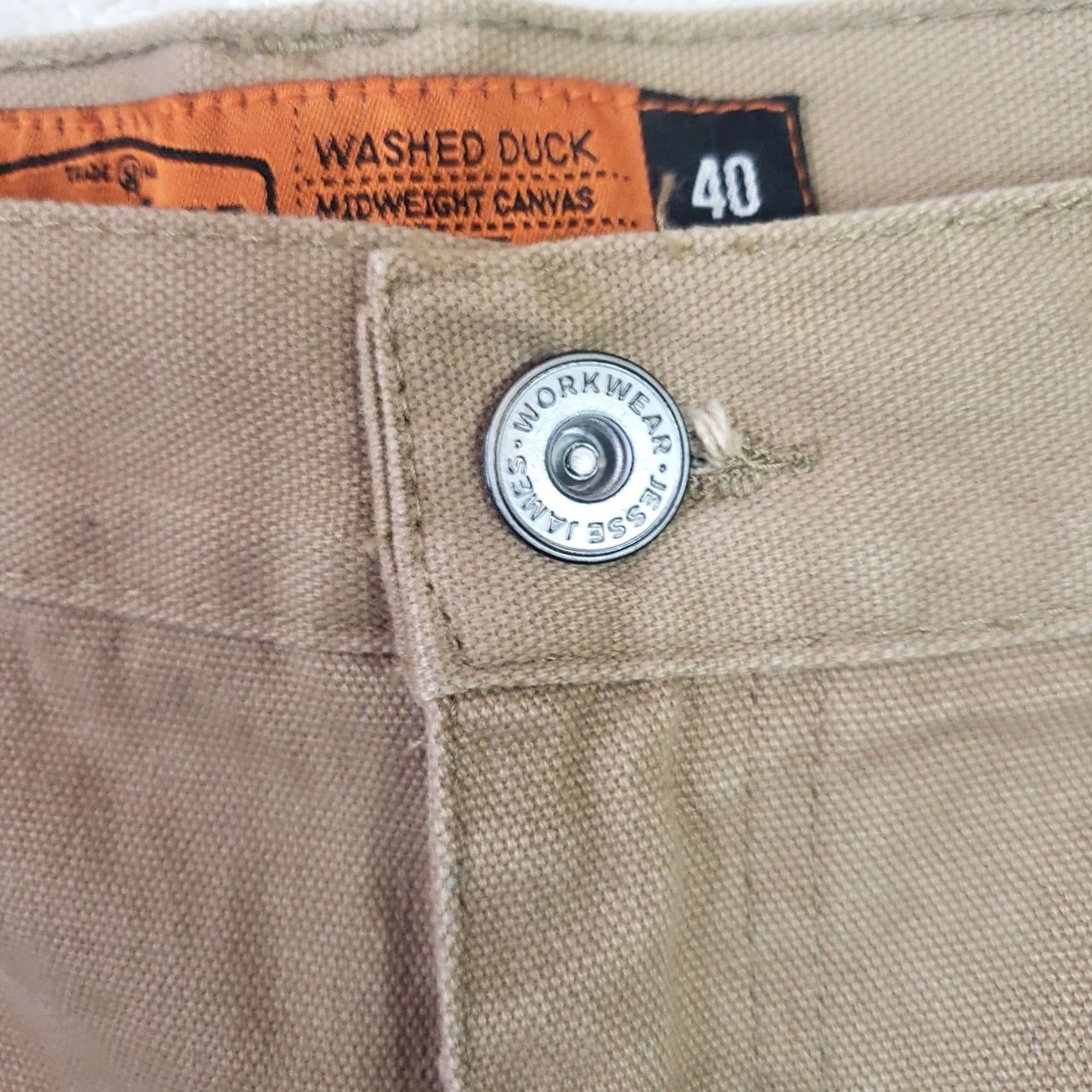 Vintage Jesse James Workwear Shorts Men's Regular Fit Brown Canvas Cargo Pocket 40x10 Workwear Size US 40 / EU 56 - 7 Thumbnail