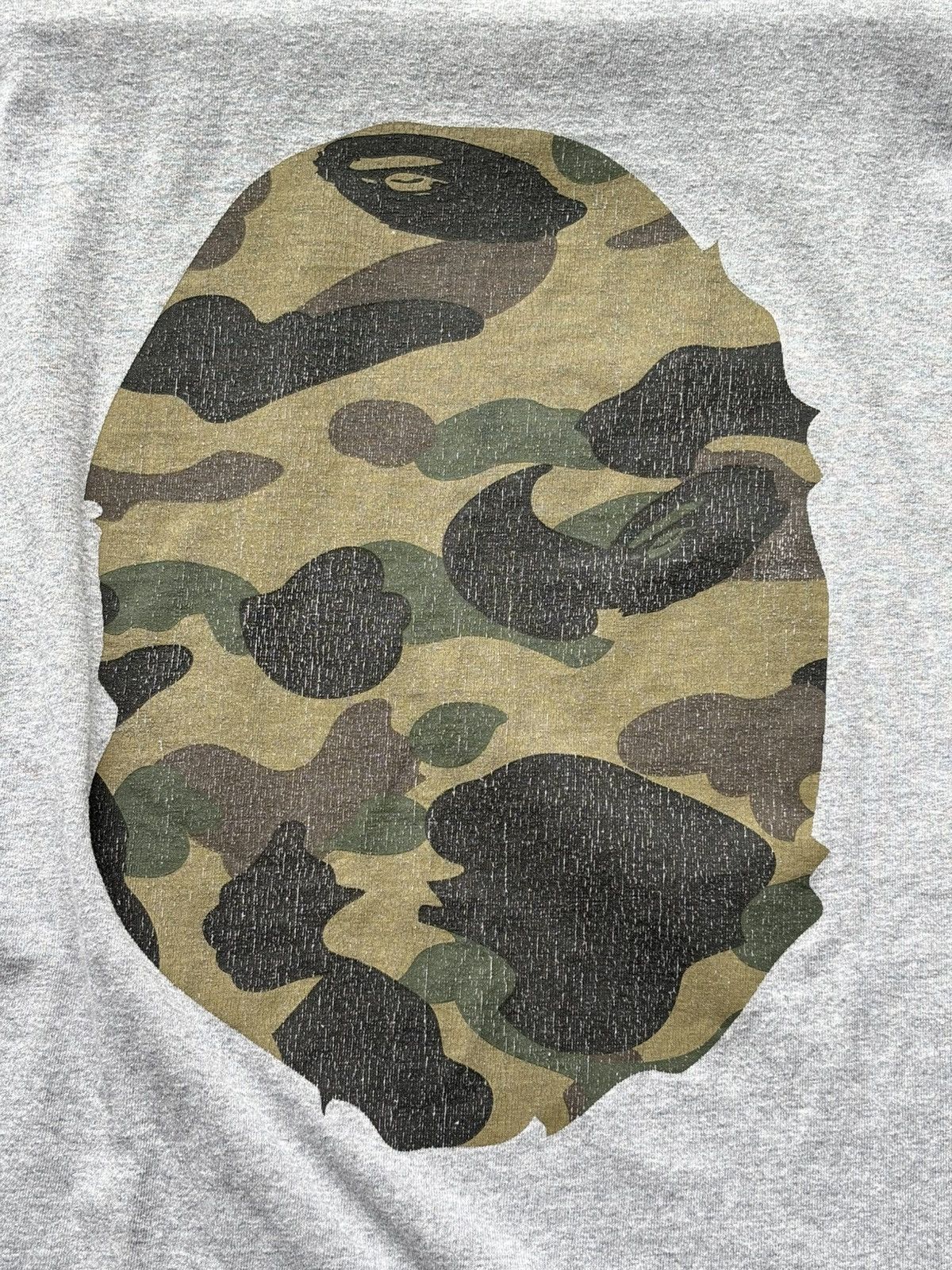 Bape A Bathing Ape (BAPE) 1st Camo Big Ape Head Mirrored Grey Size US XXL / EU 58 / 5 - 4 Thumbnail