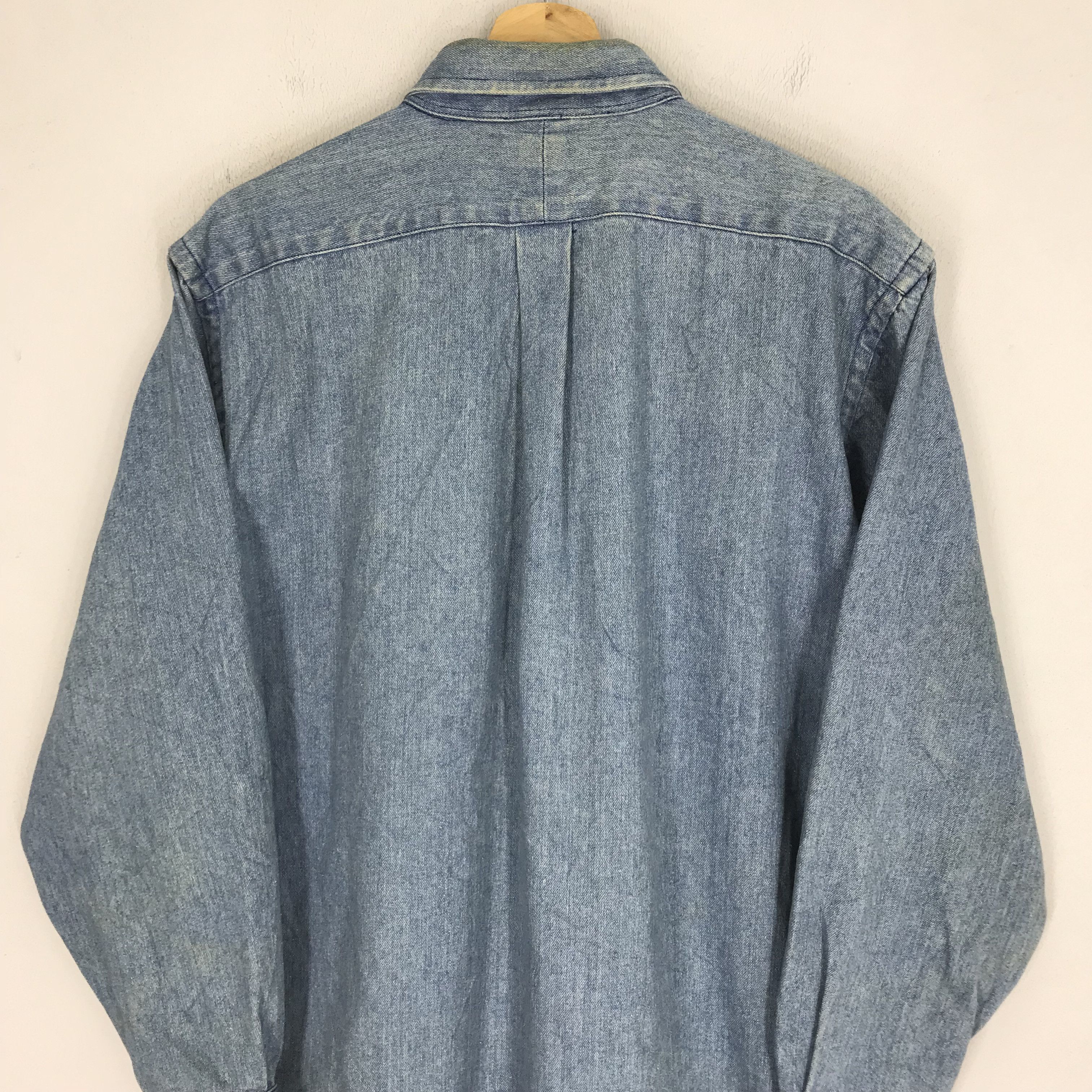 Polo Ralph Lauren Vintage 90's Polo Country Ralph Lauren Polo Pony Jeans Shirt Size US L / EU 52-54 / 3 - 4 Thumbnail