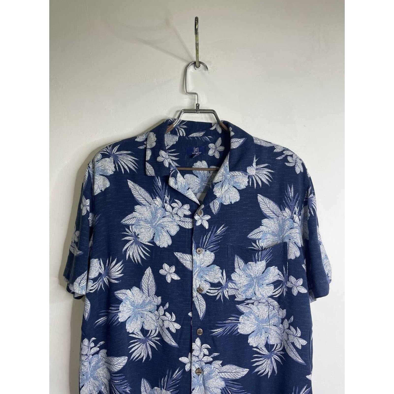 George Vintage George Floral Hawaiian Shirt Flowers M Short Sleeve Size US M / EU 48-50 / 2 - 2 Thumbnail