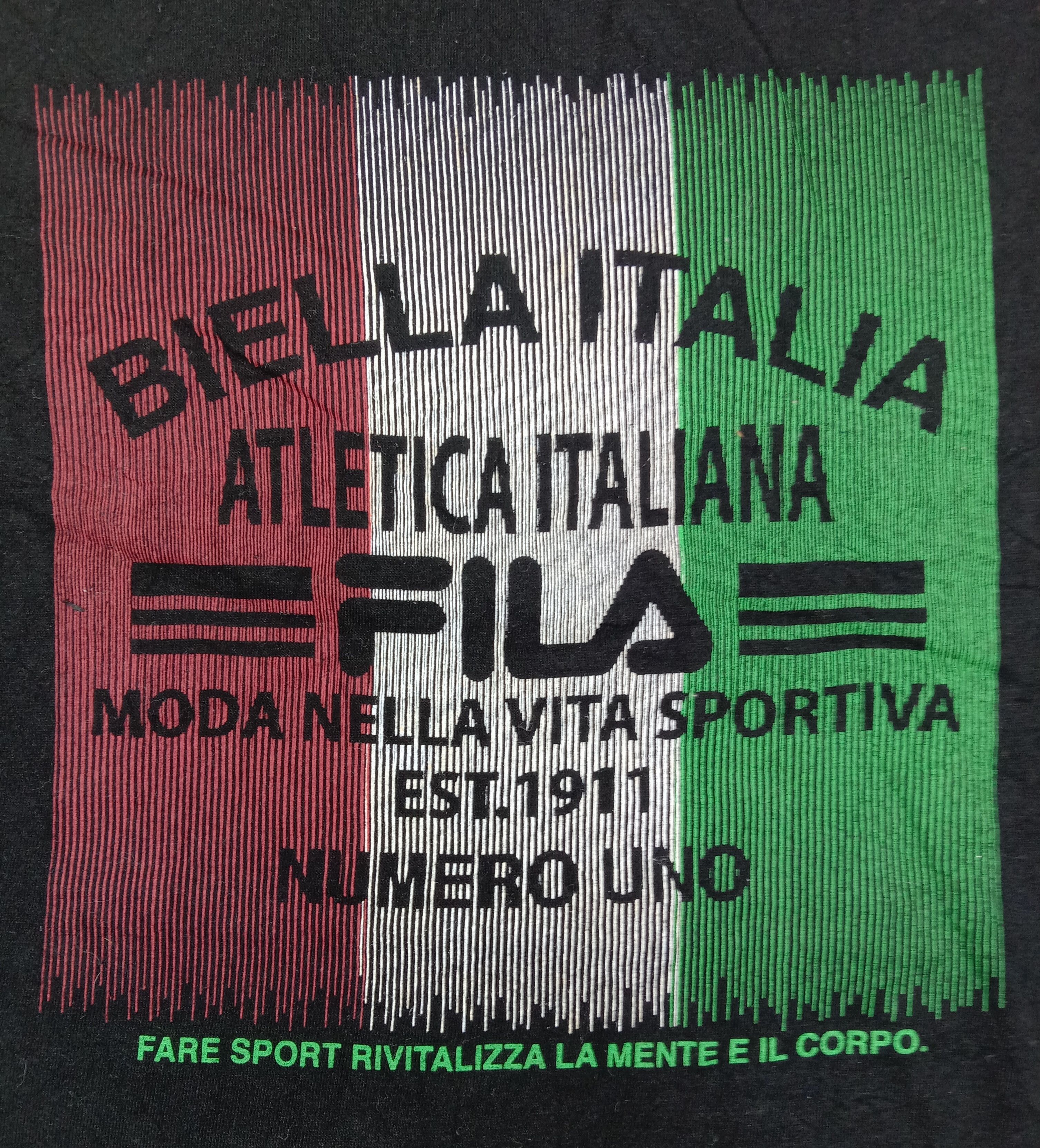 Fila Fila Biella Italia T Shirt Size US L / EU 52-54 / 3 - 2 Thumbnail