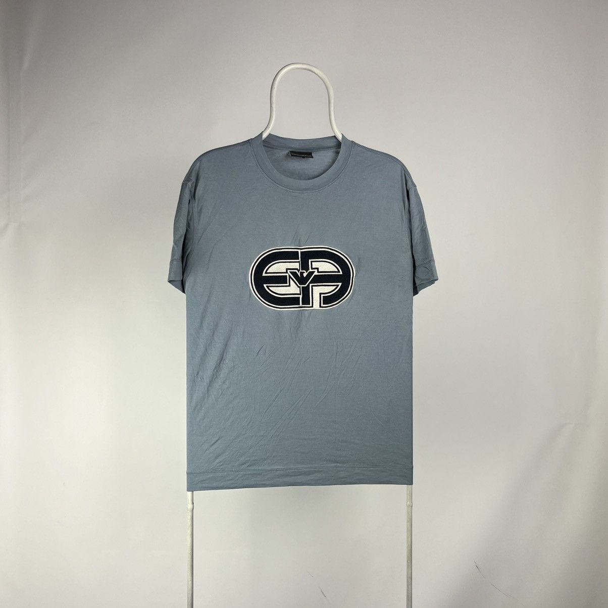 Emporio Armani Emporio Armani embroidered Logo T-shirt size Large Size US L / EU 52-54 / 3 - 1 Thumbnail