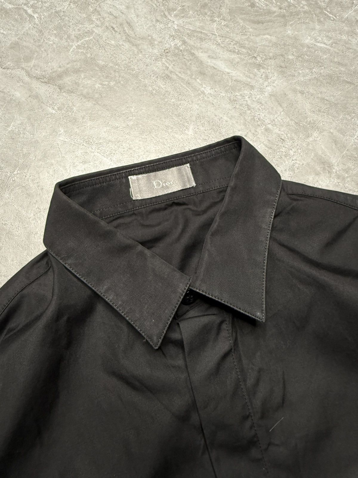 Dior Dior x Hedi Slimane F/W 06 These Gray Days Bee Embroid Shirt Size US M / EU 48-50 / 2 - 3 Thumbnail
