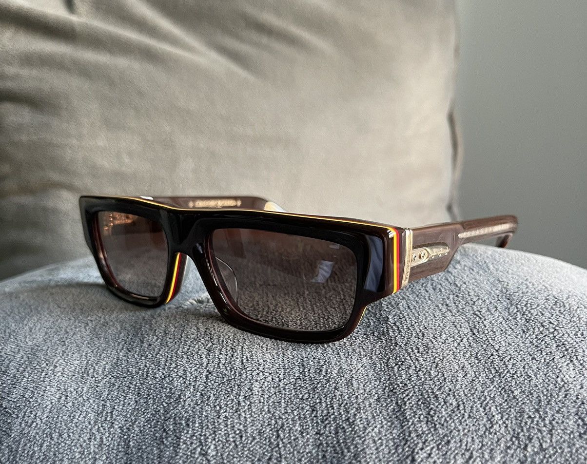 Chrome Hearts Chrome Hearts Sunglasses Brown Grailed