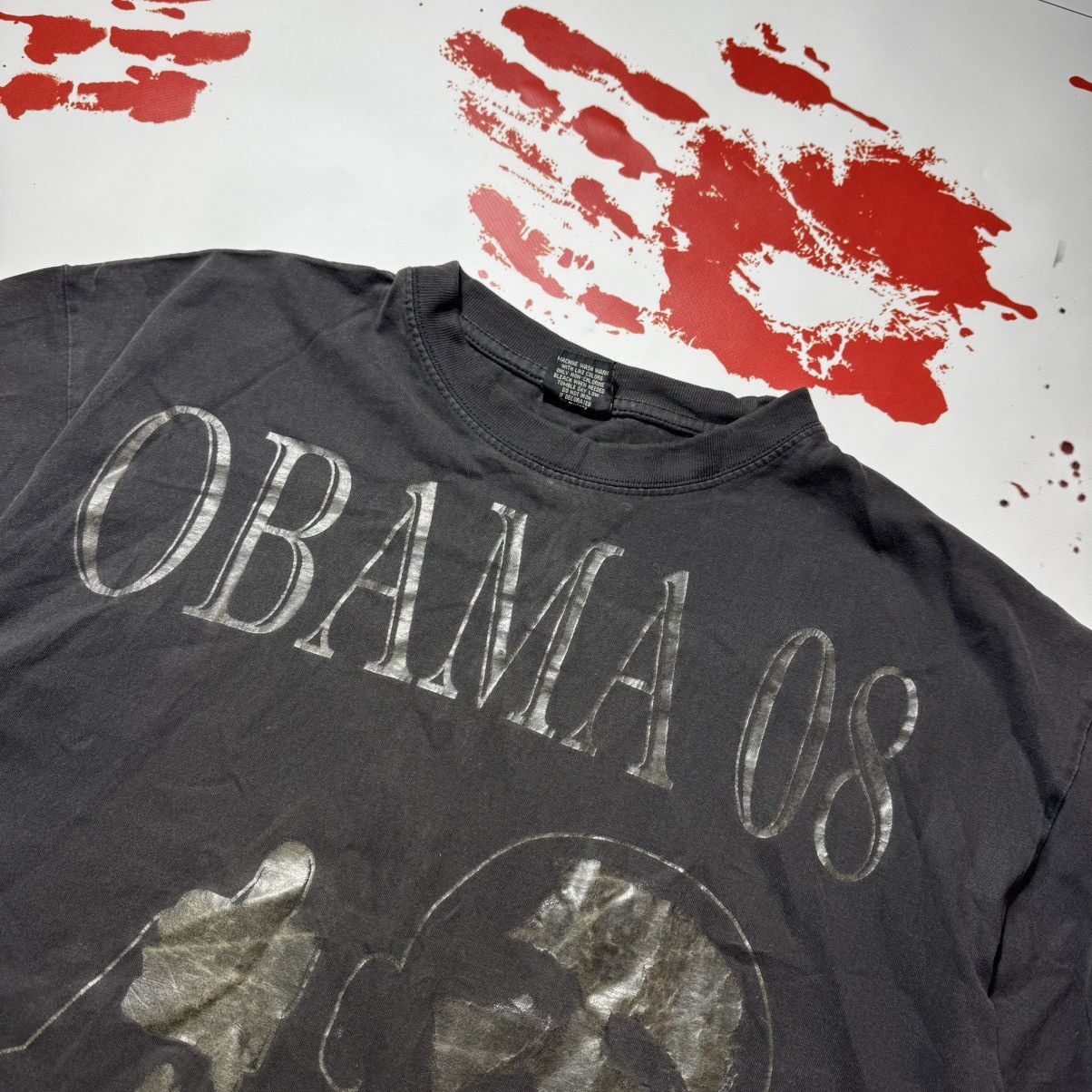 Griffin × Vintage vintage 90s rap tees obama 08 CHANGE WE CAN BELIEVE In Size US XL / EU 56 / 4 - 4 Thumbnail