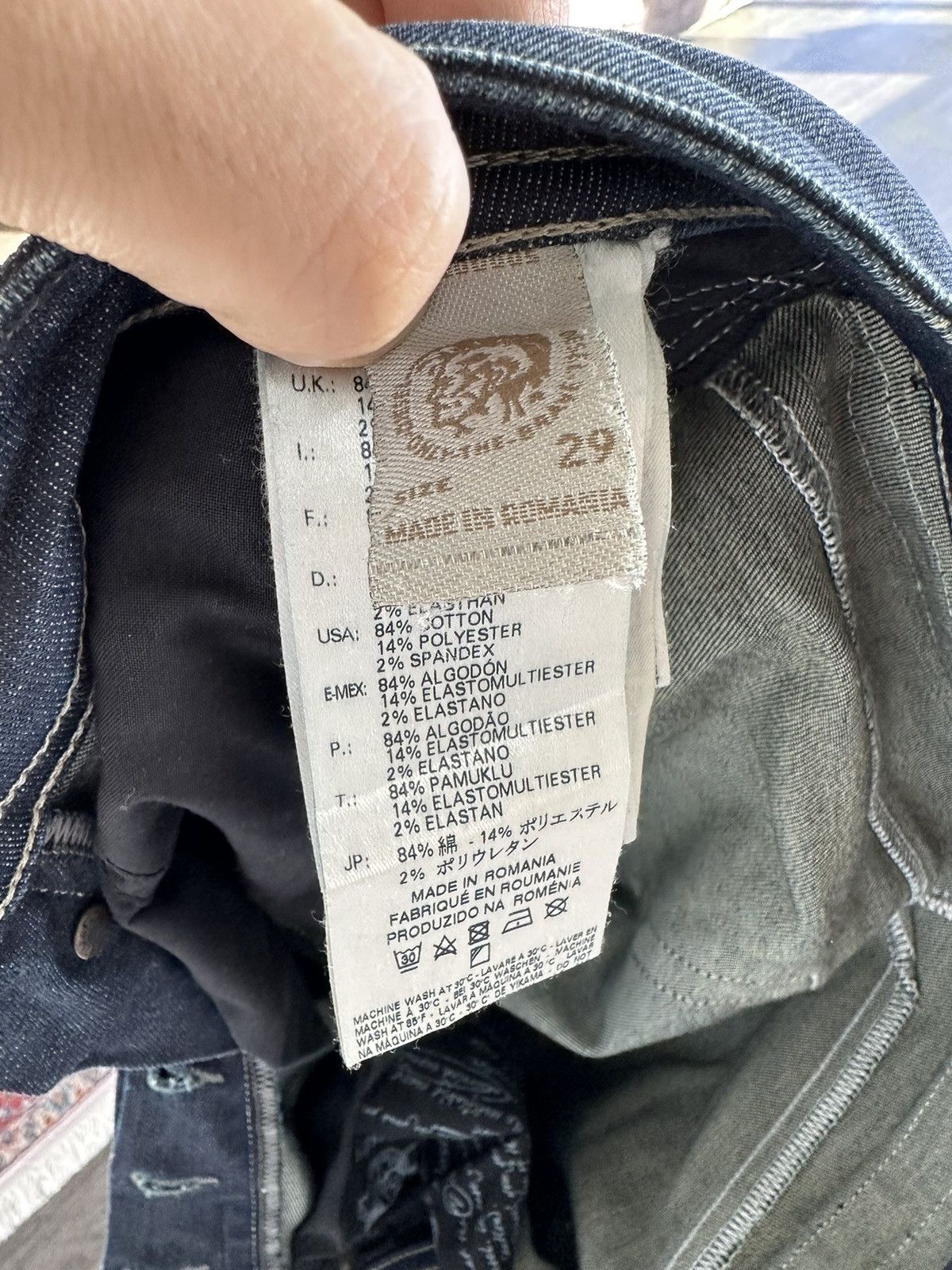 Diesel DIESEL dark blue jeans Size US 29 - 7 Thumbnail