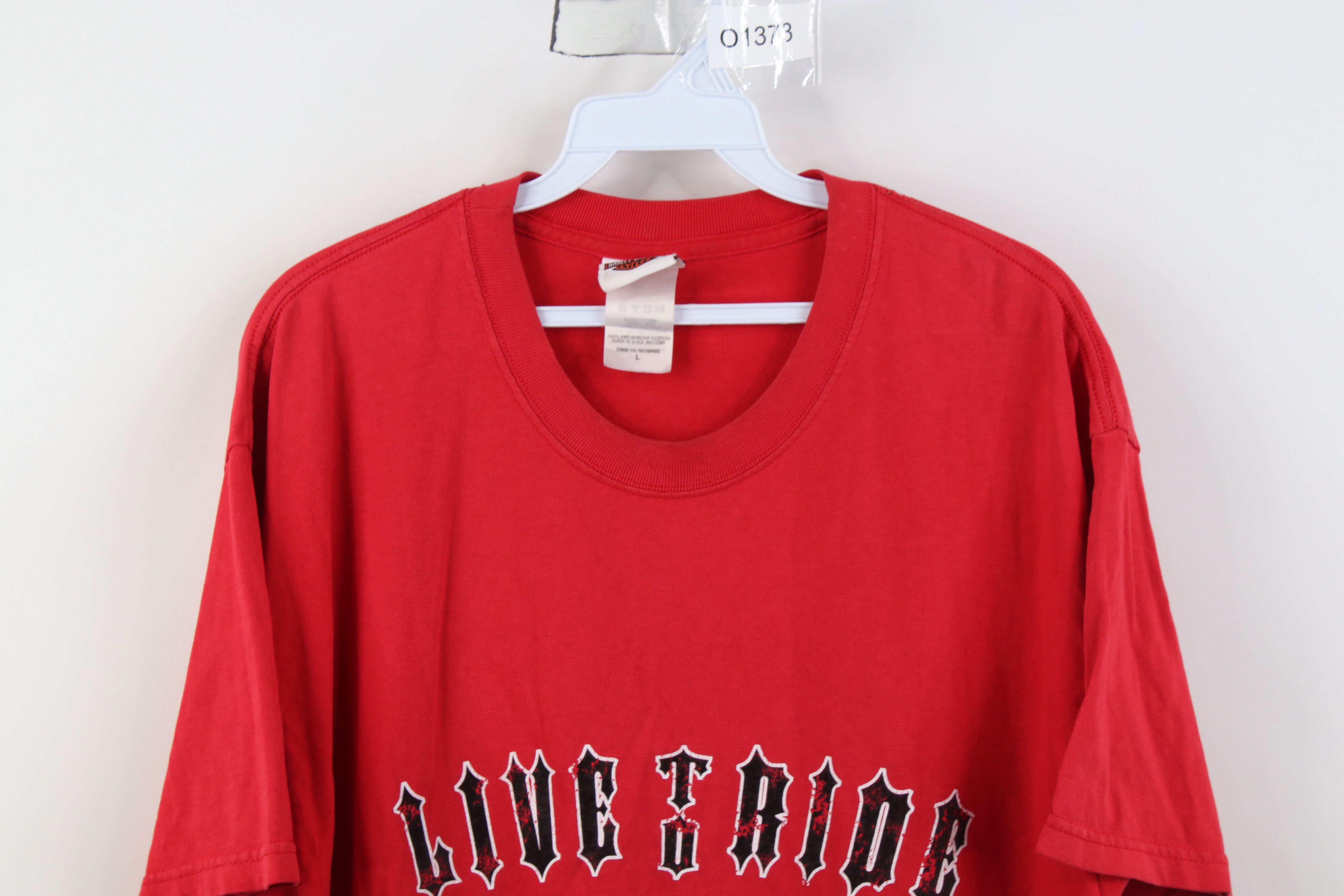 Harley Davidson Vintage Y2K 2005 Harley Davidson Alligator T-Shirt Red USA Size US L / EU 52-54 / 3 - 2 Thumbnail