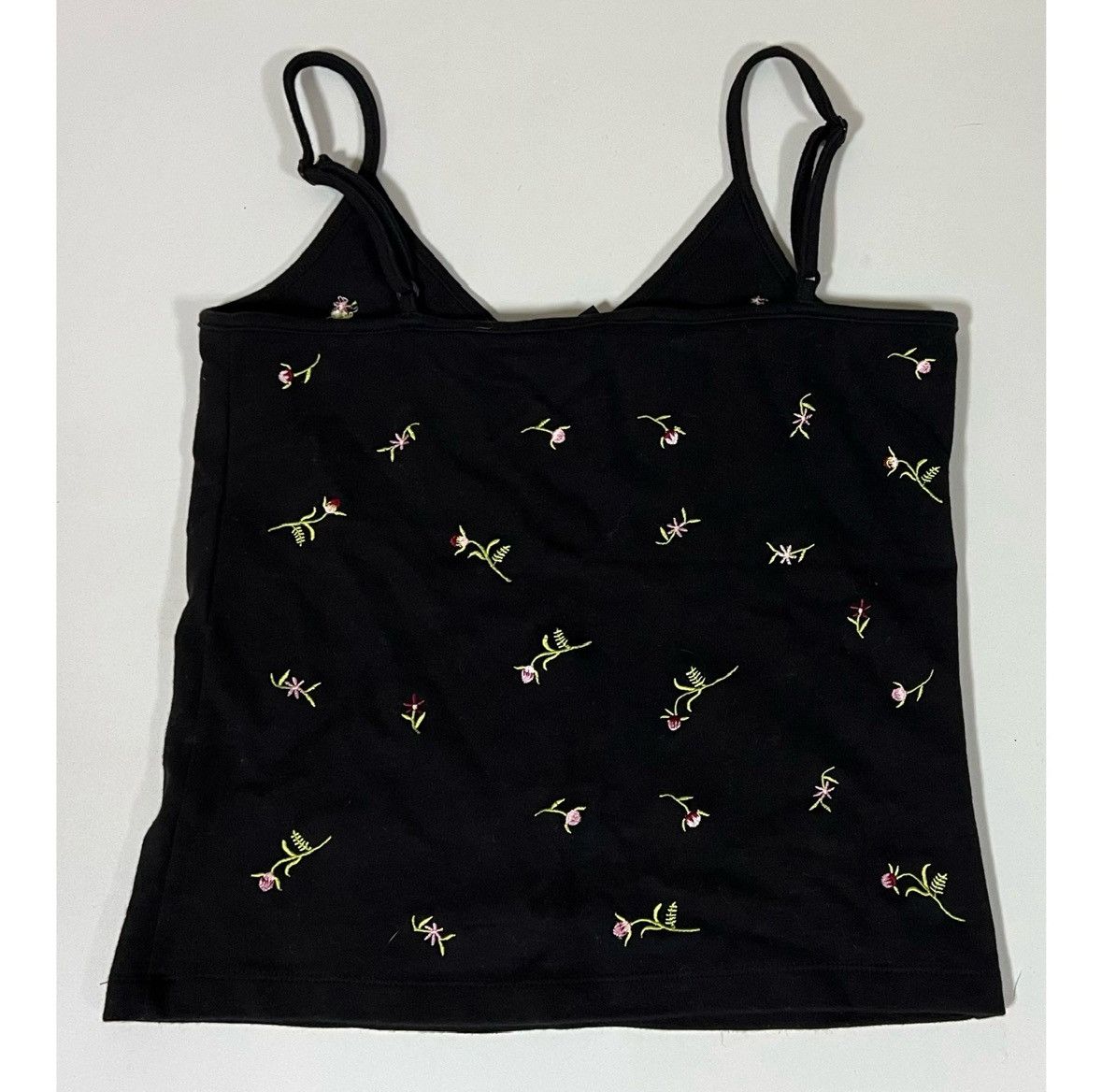 Express Express Black Floral Boho Bohemian Tank Top Shirt Size M 🌸✨ Size M / US 6-8 / IT 42-44 - 4 Thumbnail