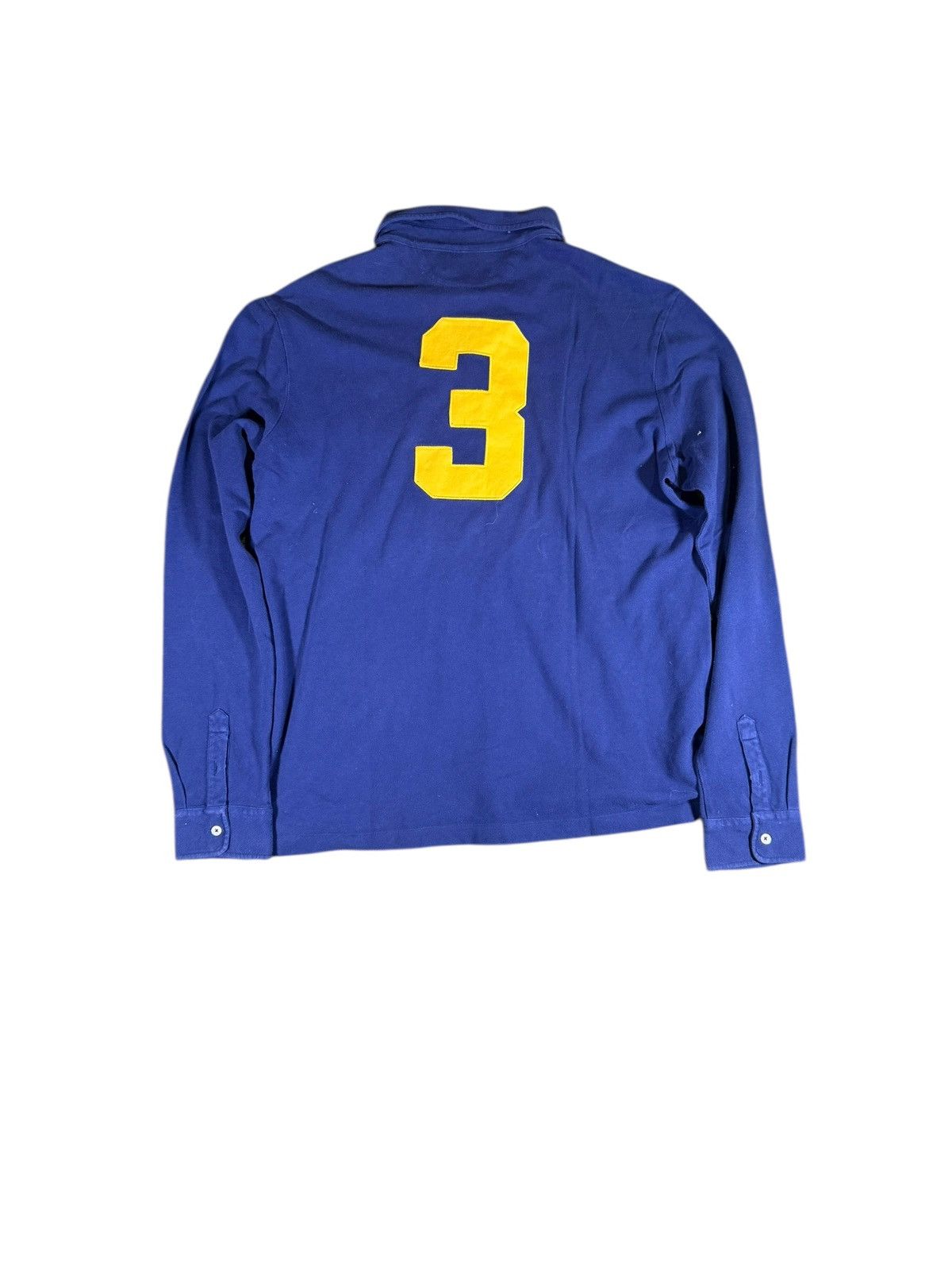 Polo Ralph Lauren Ralph Lauren Big Pony Rugby Shirt Blue Yellow Size US L / EU 52-54 / 3 - 5 Thumbnail