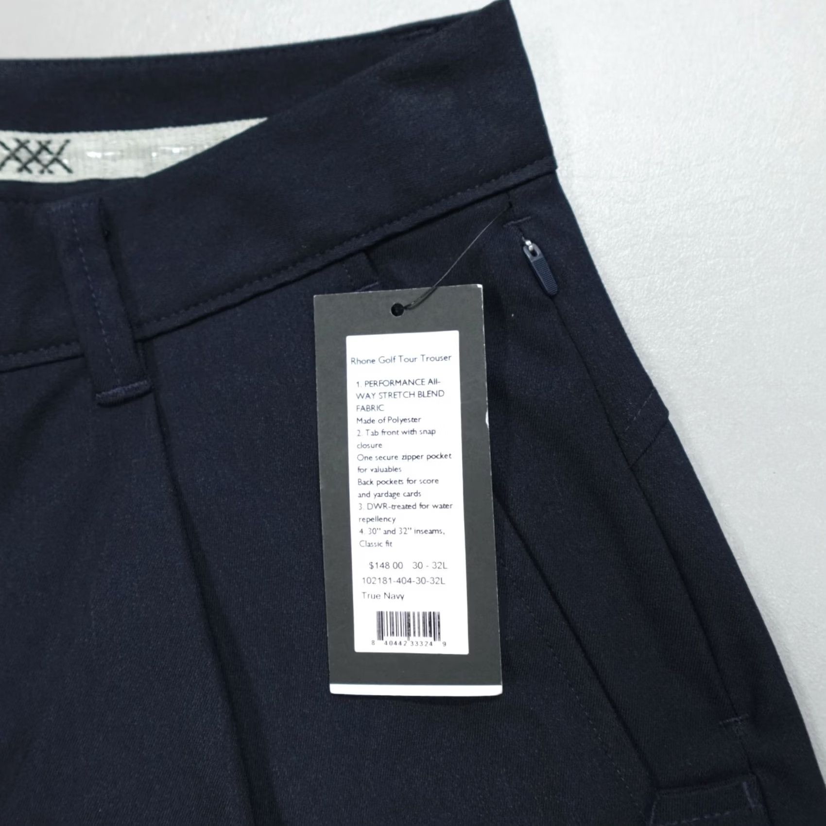 Rhone Rhone Tour Trouser Pants Classic Fit Performance Golf True Navy Size 30x32 Size US 31 - 4 Thumbnail