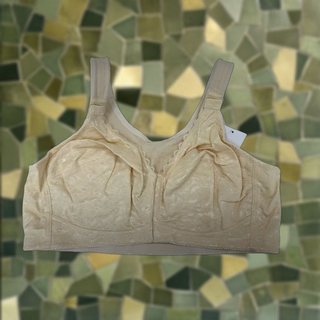 Vintage Plusform Instant Shaping Bra 42D Full Figure No Wire Beige Front Closure NWTs Bra Women 42D Beige Front Clasp Size ONE SIZE - 1 Thumbnail