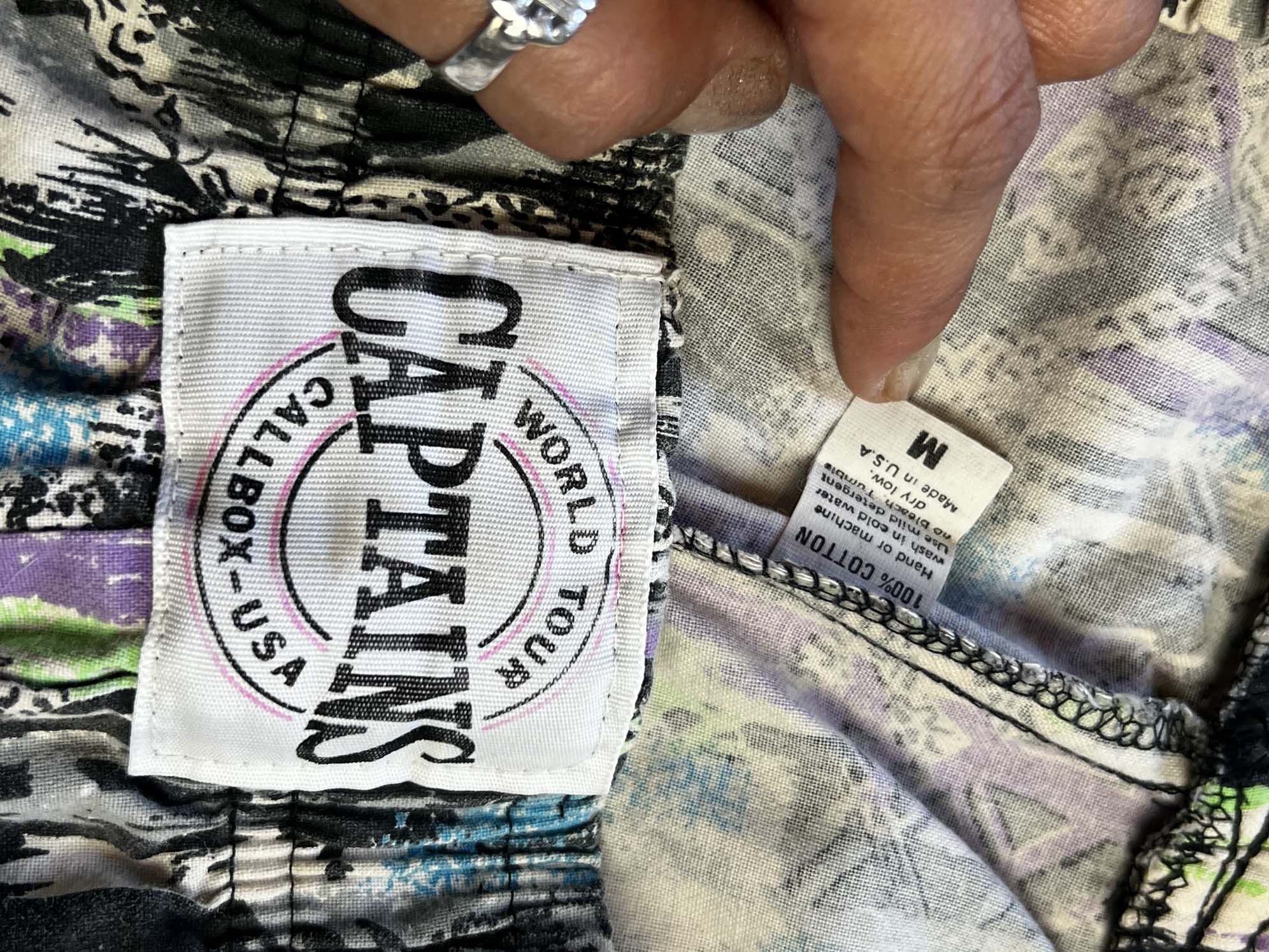 Vintage Vintage 1980's World Tour Captains Baggy Parachute Pants Size US 30 / EU 46 - 9 Thumbnail