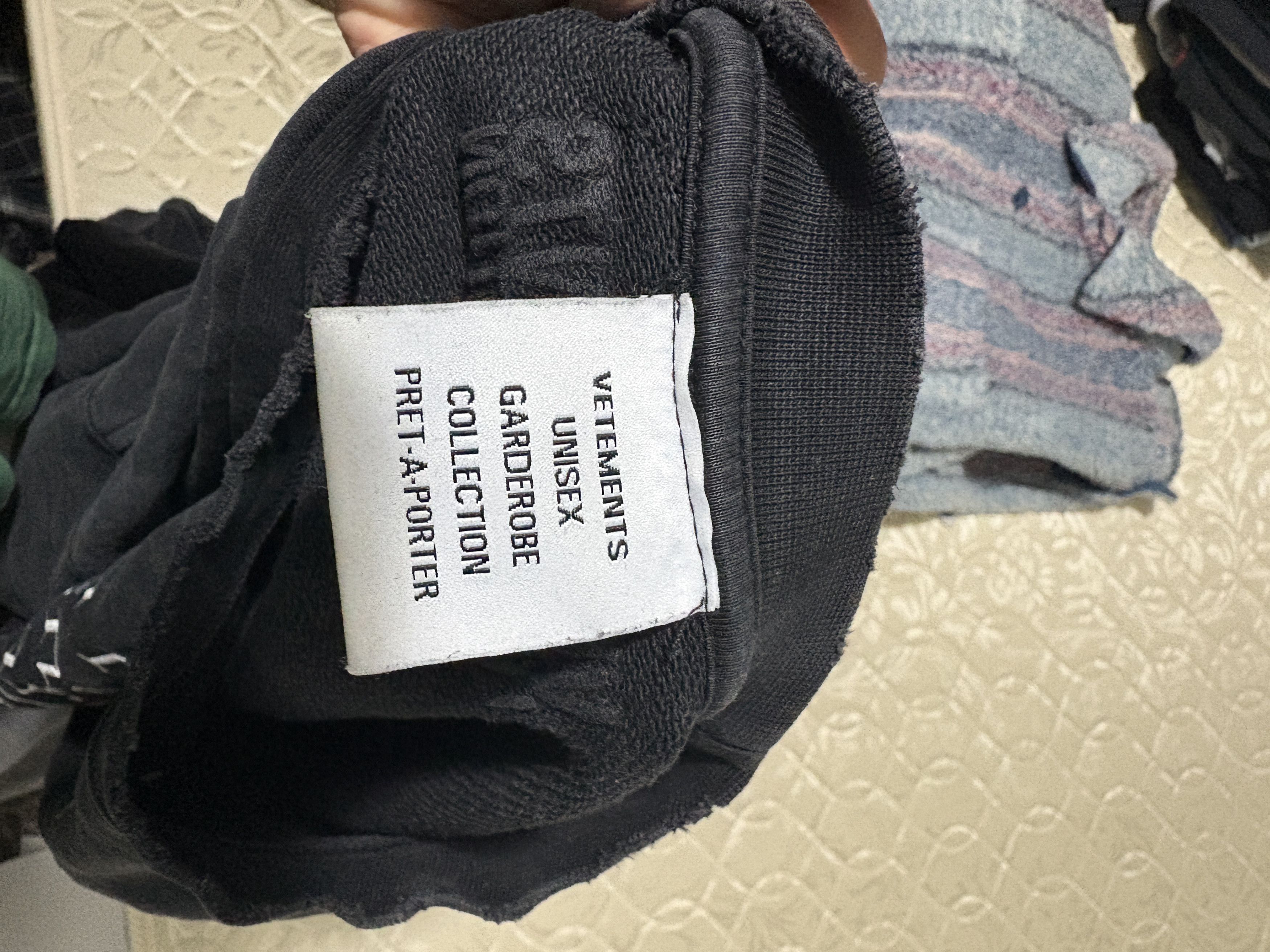 Vetements VETEMENTS Black 'I'm Not Doing Shit Today' Sweatshirt Size US XL / EU 56 / 4 - 5 Thumbnail