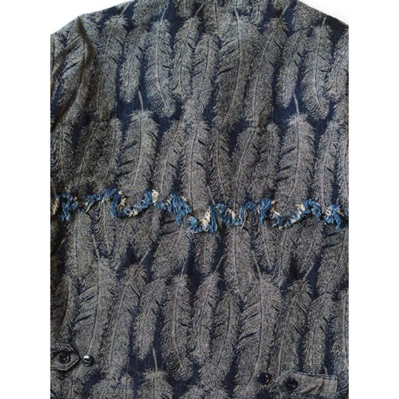 Kapital Kapital 12oz Magpie Feather Denim Drizzler JKT Size US XL / EU 56 / 4 - 3 Thumbnail