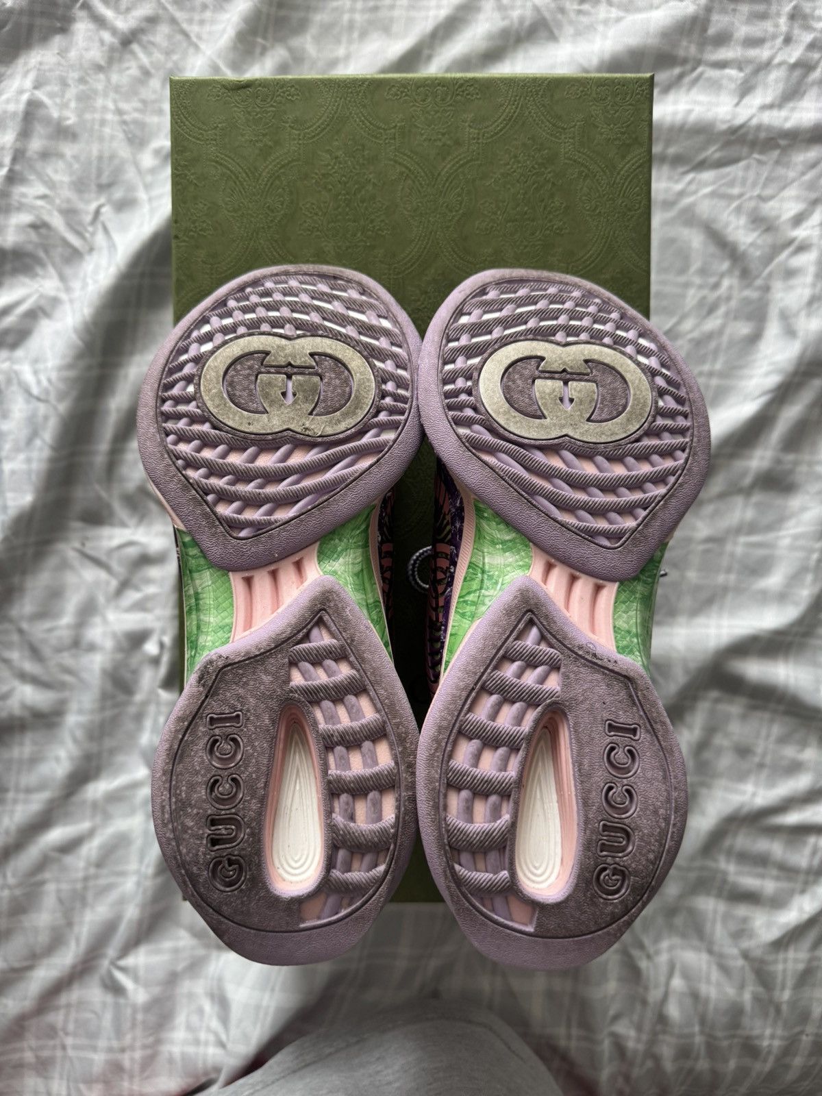 Gucci Gucci Run Technical knit fabric sneakers Size US 5.5 / IT 35.5 - 12 Thumbnail