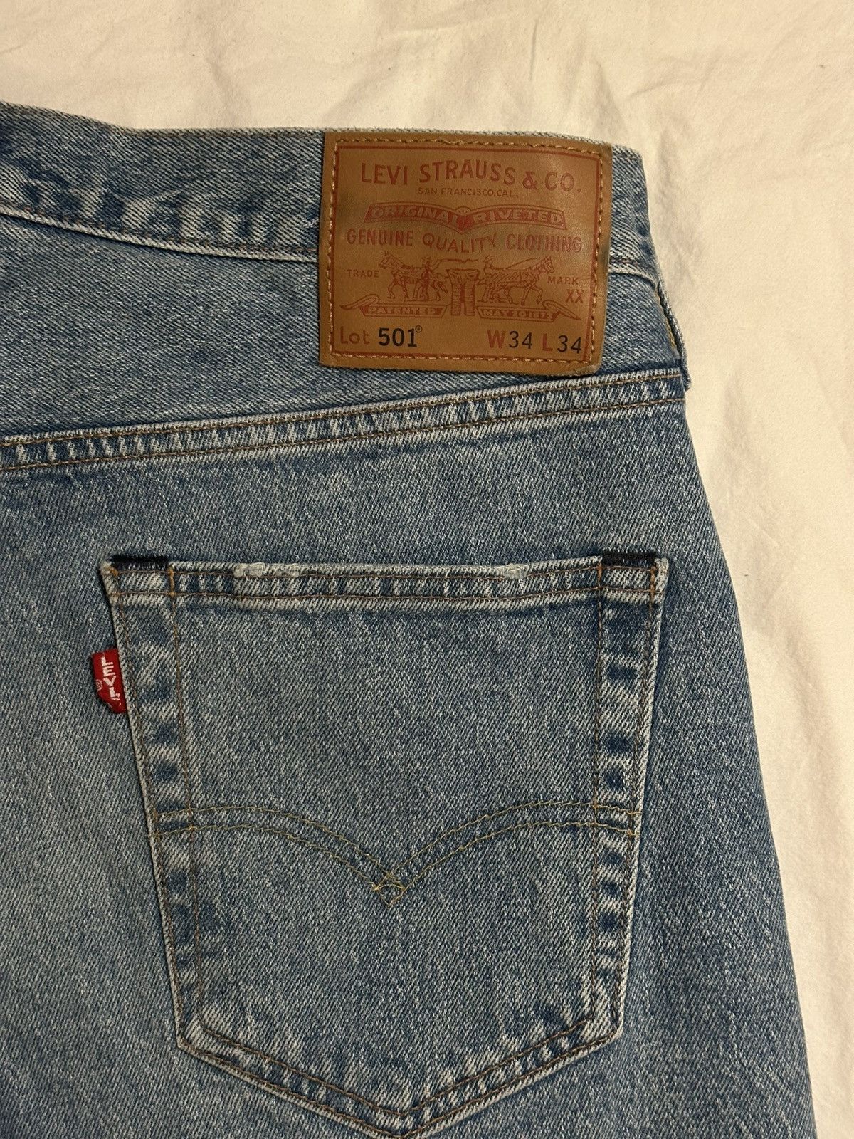 Levi's 501 Jeans W34 L34 Blue Size US 34 / EU 50 - 7 Thumbnail