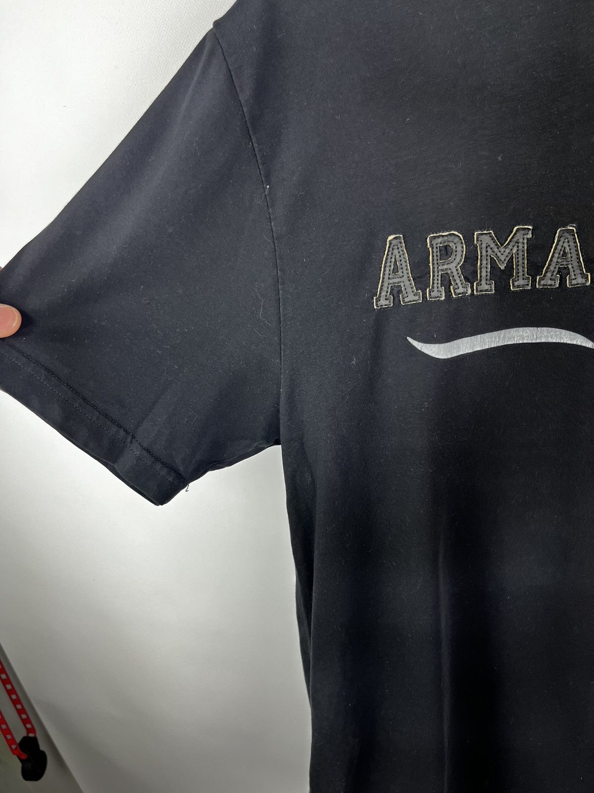 Giorgio Armani Armani jeans t shirt big logo vintage 90s Size US XL / EU 56 / 4 - 4 Thumbnail