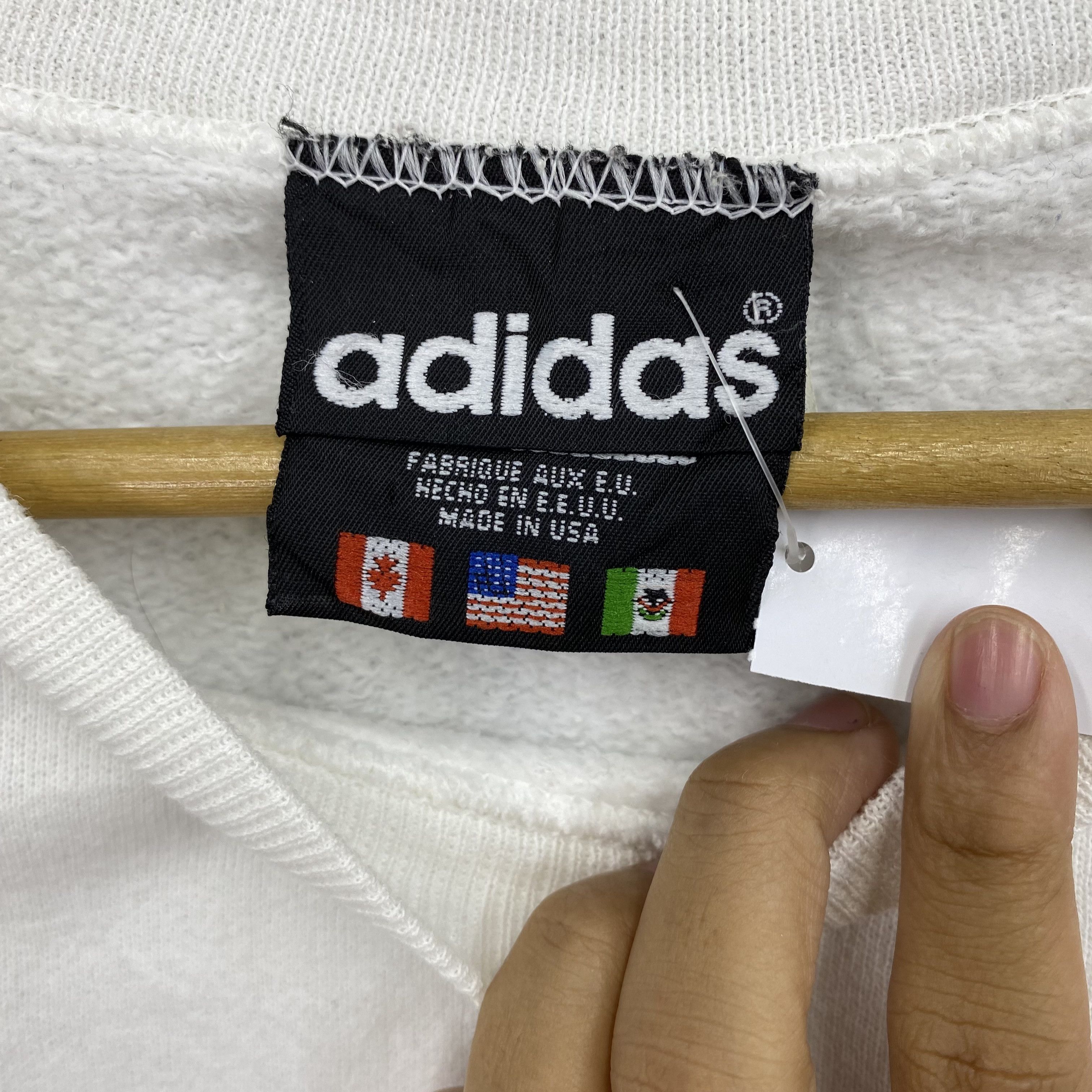 Adidas Vintage 90s Adidas Sweater Adidas Trefoil Sweatshirt Jumper Size US S / EU 44-46 / 1 - 4 Thumbnail