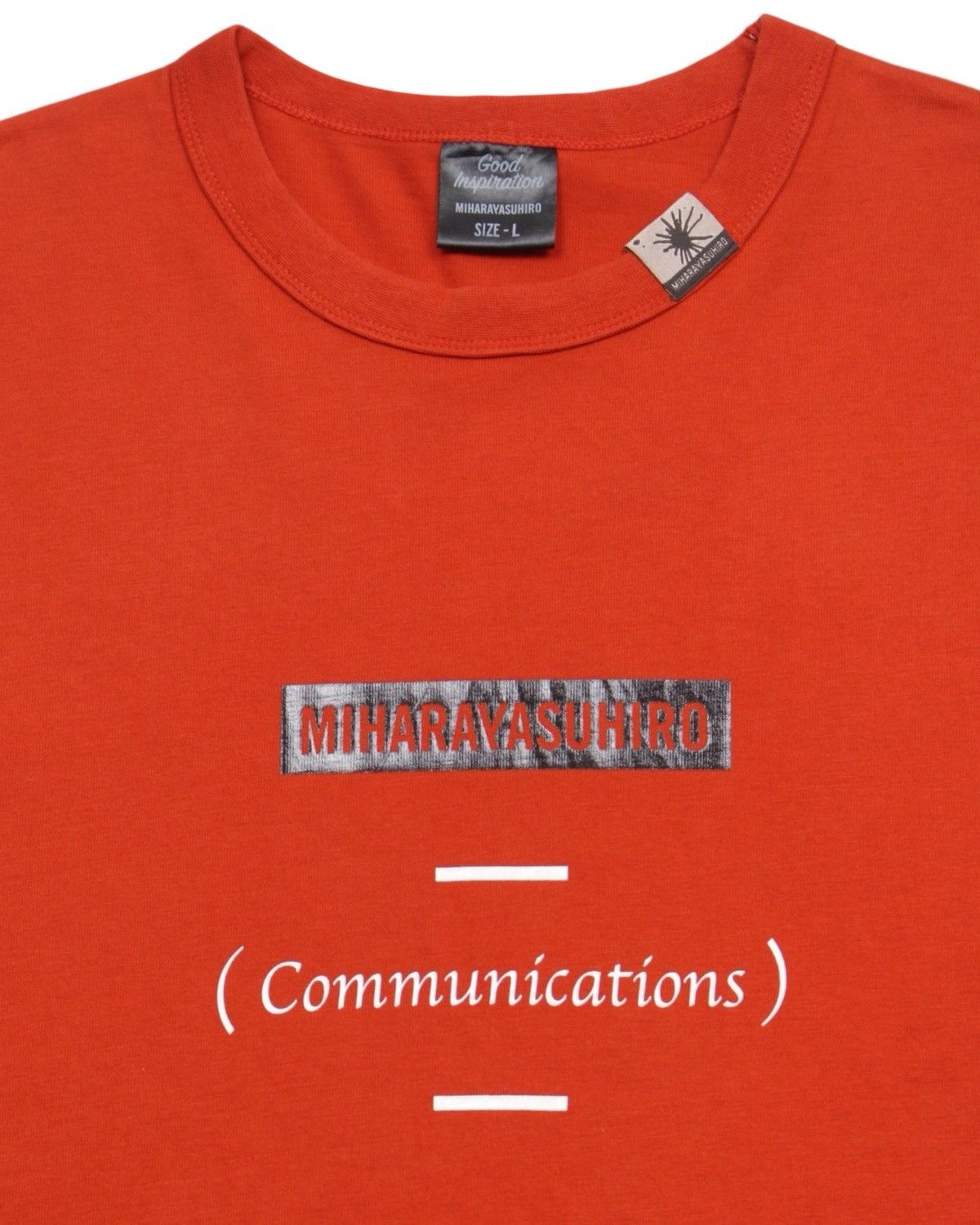 Japanese Brand × Maison MIHARA YASUHIRO SS2021 GU × MIHARAYASUHIRO “GOOD INSPIRATION” ORANGE TEE Size US S / EU 44-46 / 1 - 3 Thumbnail