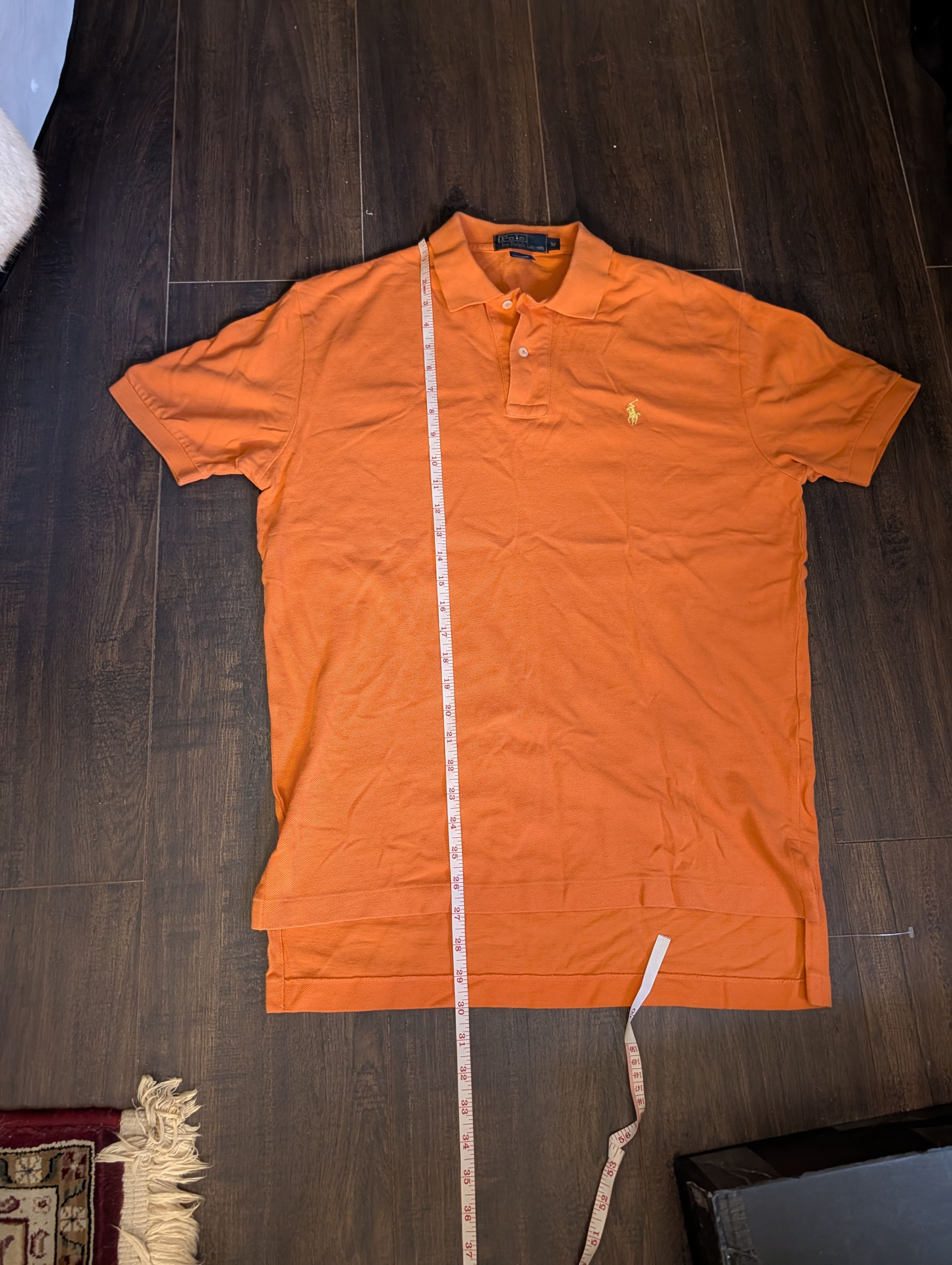 Polo Ralph Lauren Vintage orange logo embroidered S/S polo shirt M Size US M / EU 48-50 / 2 - 13 Thumbnail